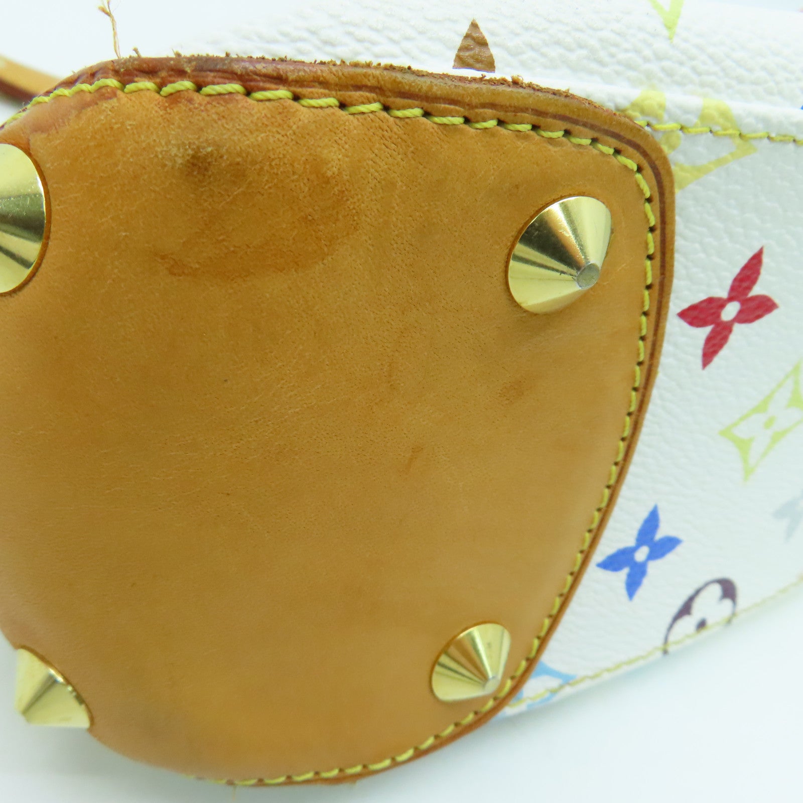 LOUIS VUITTON Monogram Multicolore Judy PM 2 way Shoulder  Bag金扣手挽肩背兩用袋白色