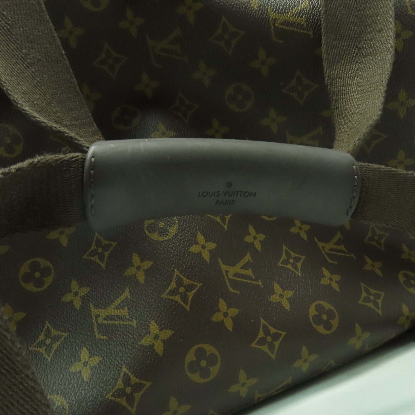 LOUIS VUITTON Monogram Horizon Soft Duffle 55銀扣行李箱啡色