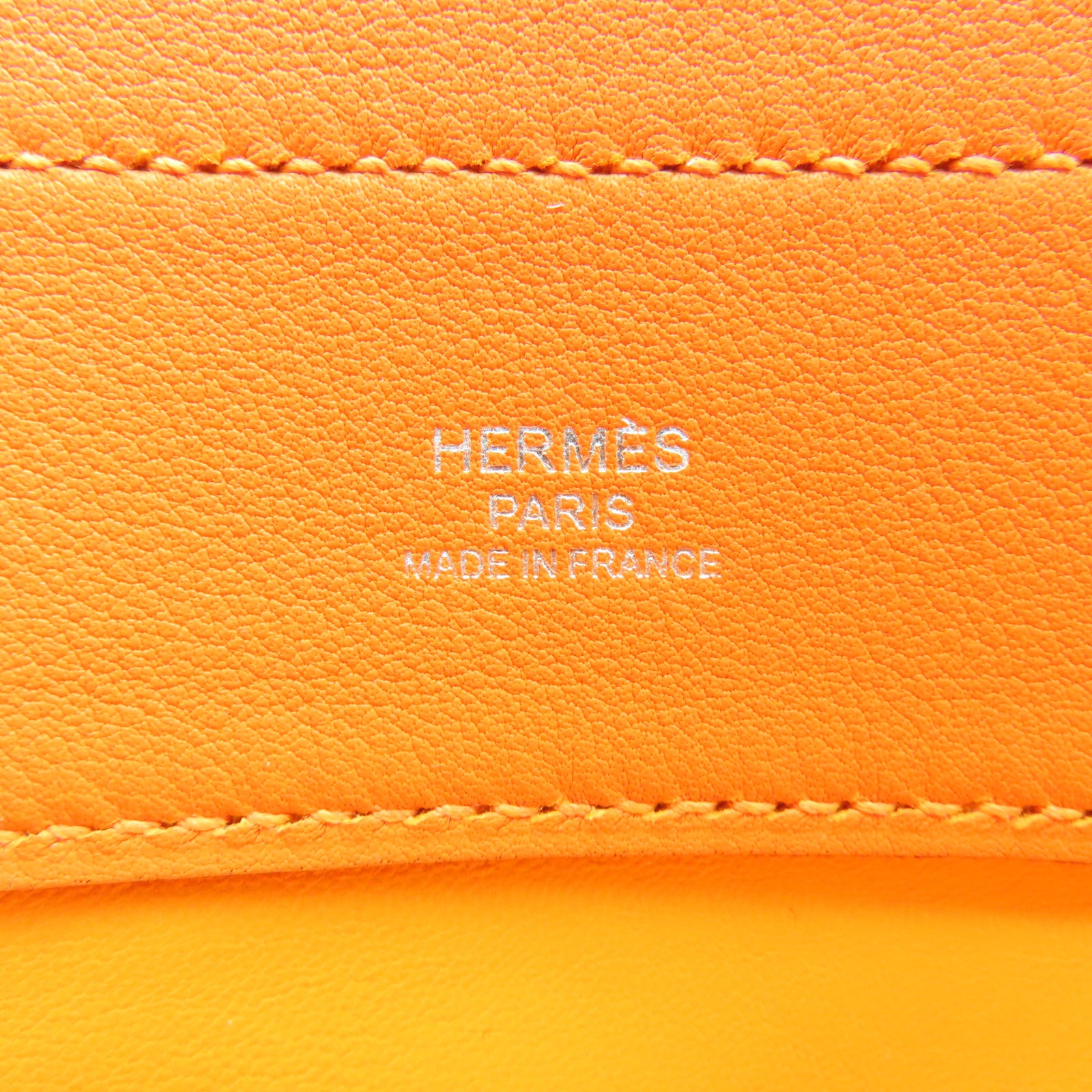 HERMES 【激減優惠】Swift皮革Aline銀扣肩背袋橙色