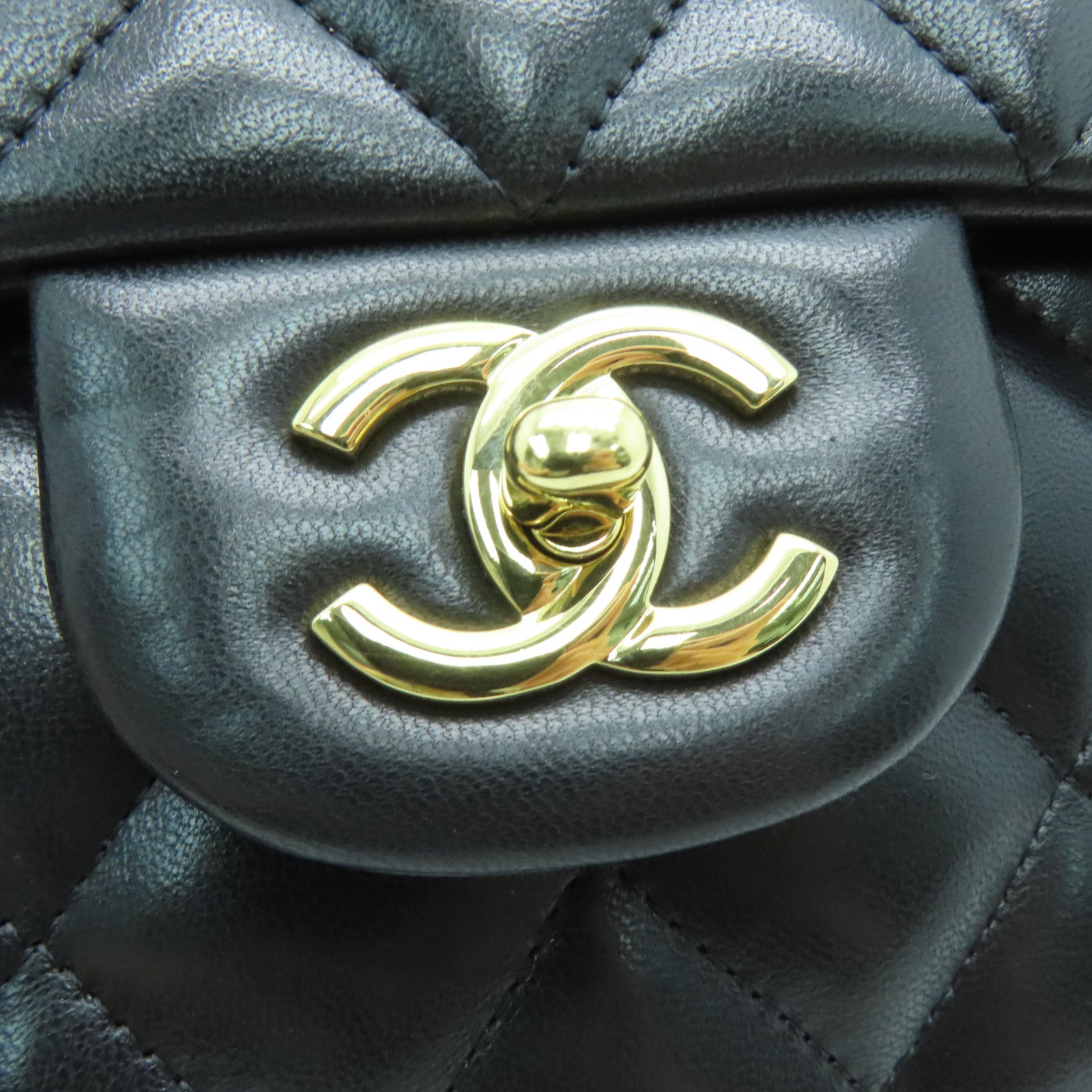 CHANEL 並行輸入品　38 (24cm) CHANEL [Sharp Discount] Sheepskin Leather Jumbo Classic Flap