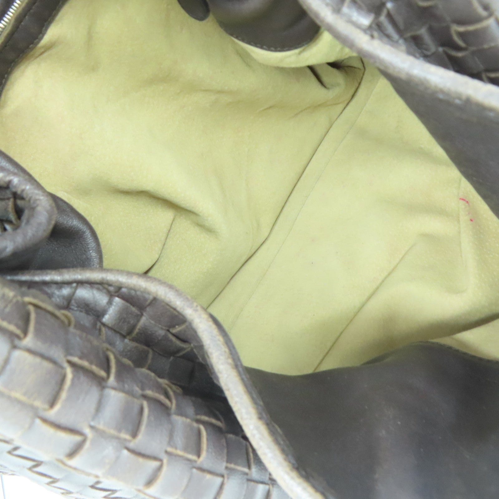BOTTEGA VENETA 织纹皮革Shoulder Bag肩背袋啡色