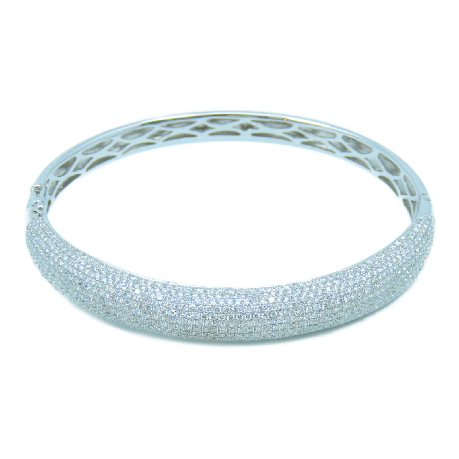 JEWELRY 18K白金Diamond Bangle钻石手镯