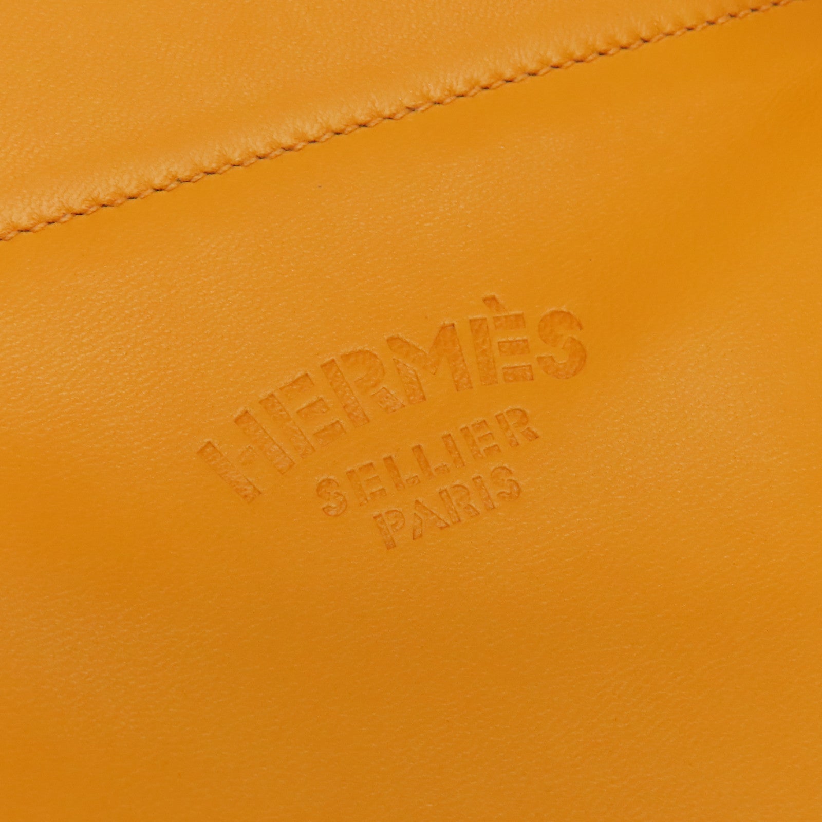 HERMES 【激減優惠】Swift皮革Aline銀扣肩背袋橙色