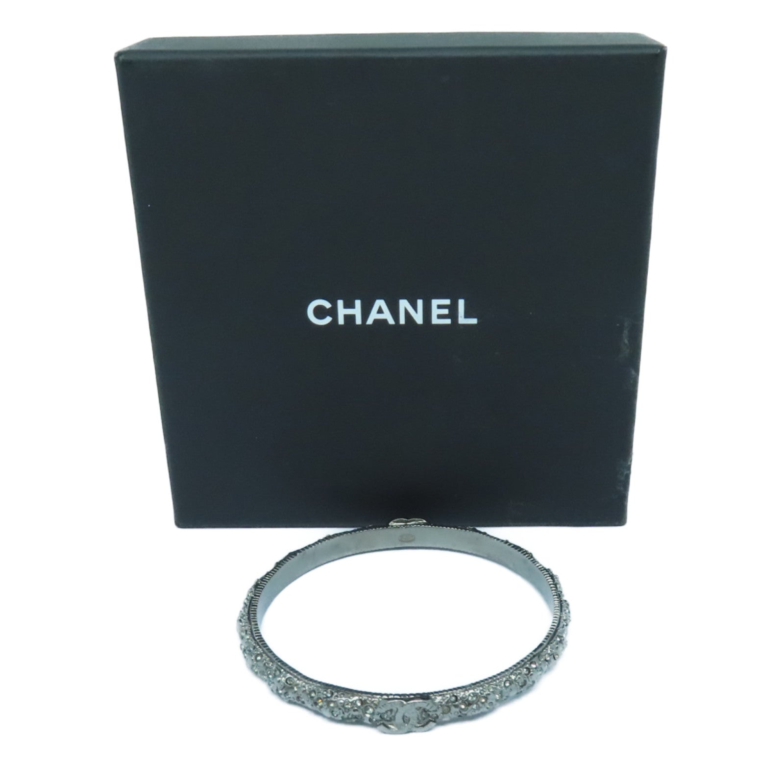 CHANEL 金属Bangle手链银色