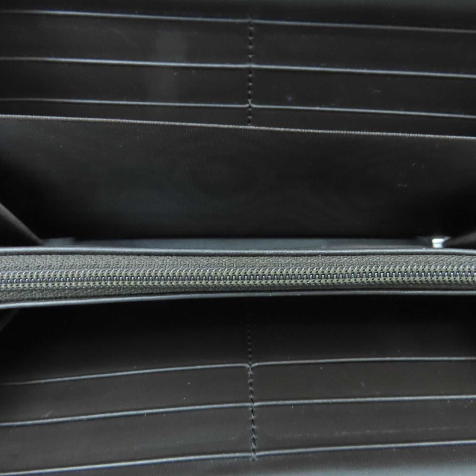 GUCCI Coated Canvas Long Wallet Silver Buckle Long Wallet Brown