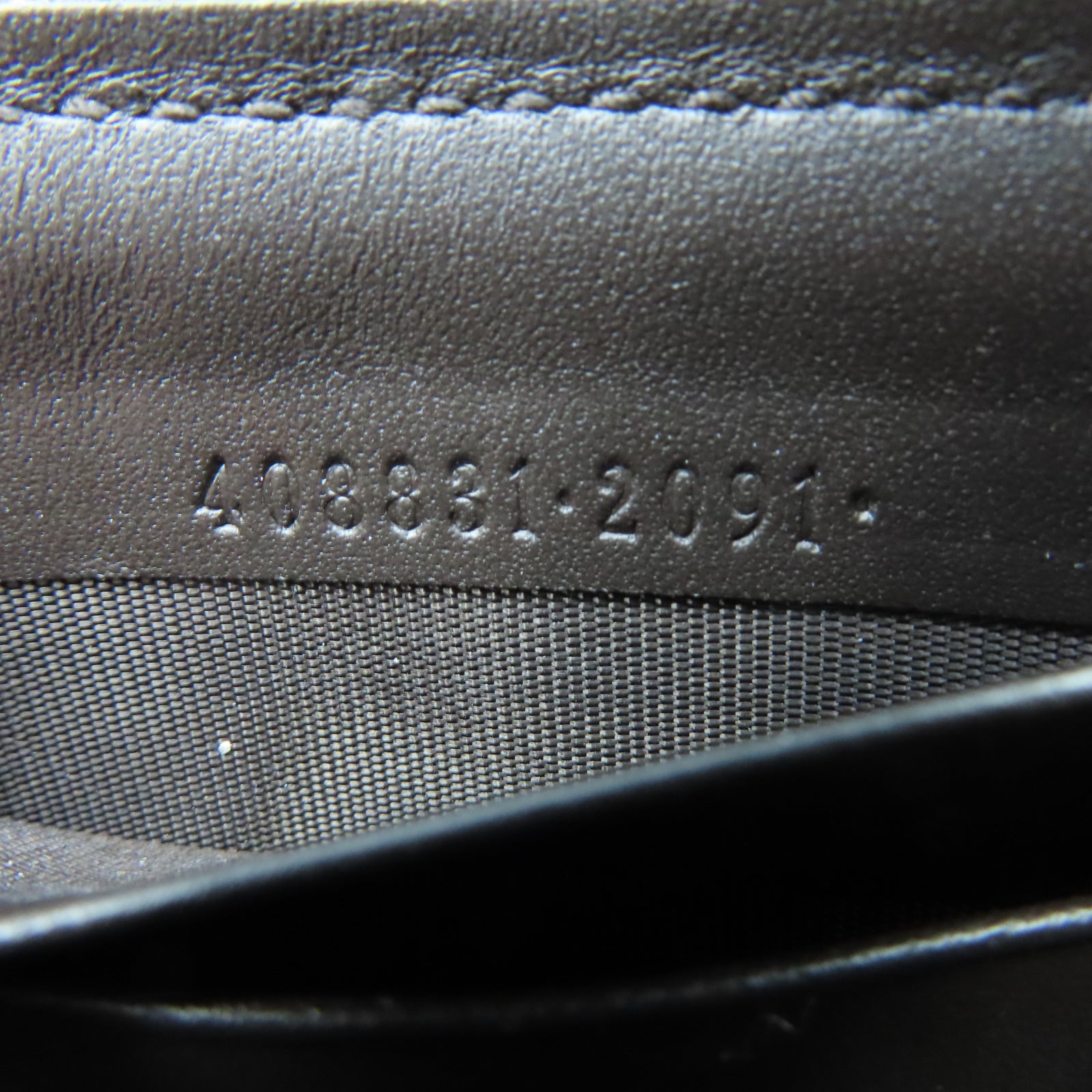GUCCI Coated Canvas Long Wallet Silver Buckle Long Wallet Brown