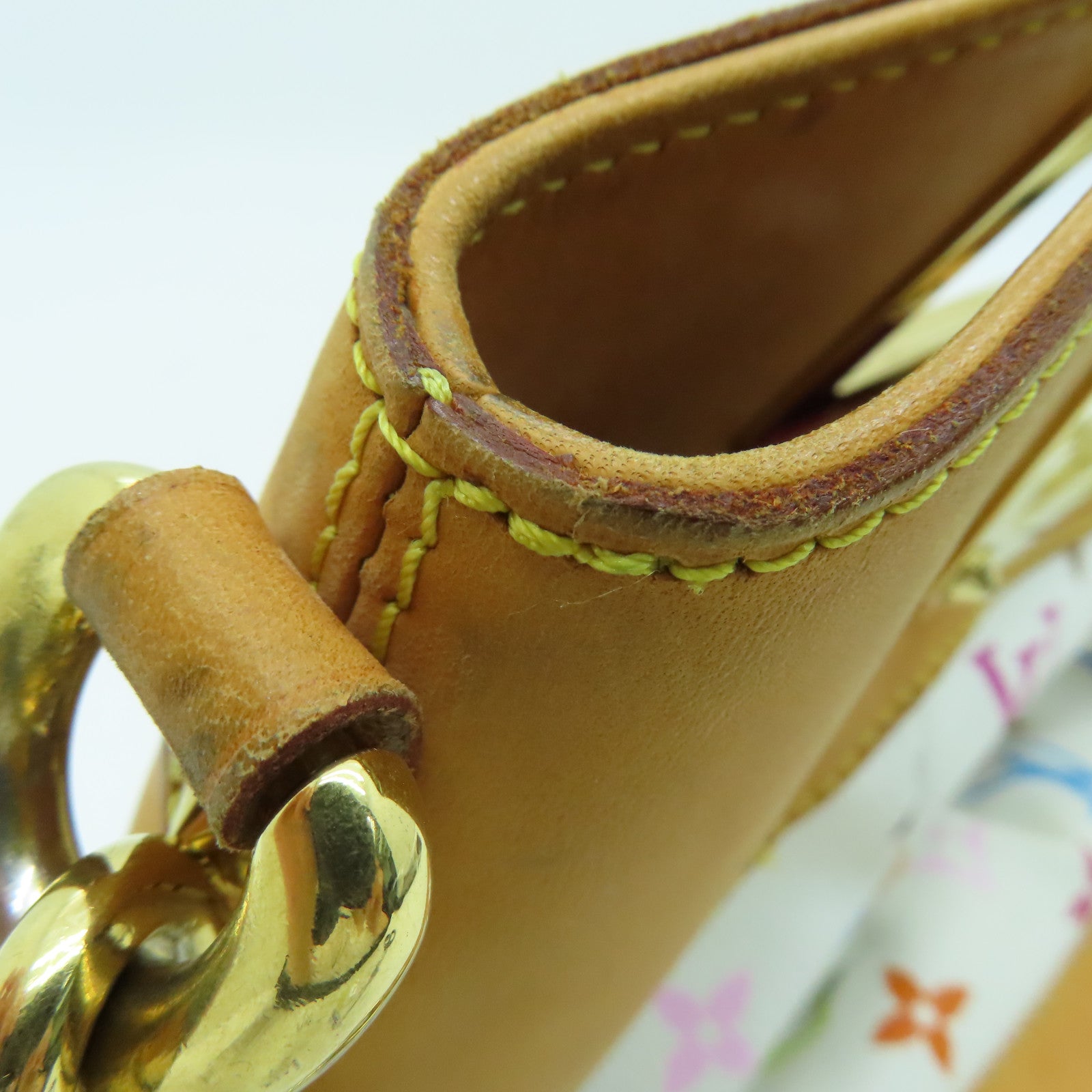 LOUIS VUITTON Monogram Multicolore Judy PM 2 way Shoulder  Bag金扣手挽肩背兩用袋白色