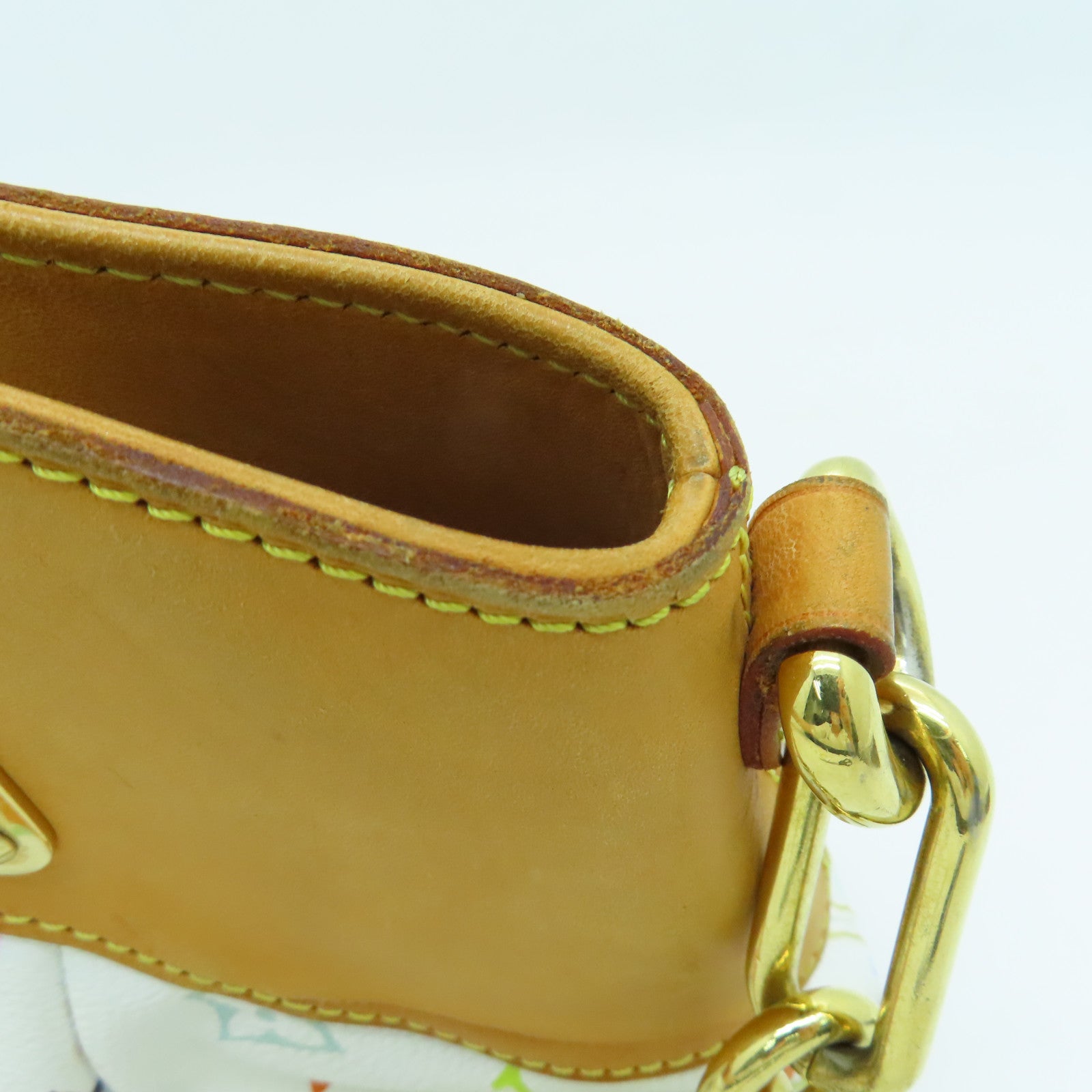 LOUIS VUITTON Monogram Multicolore Judy PM 2 way Shoulder  Bag金扣手挽肩背兩用袋白色