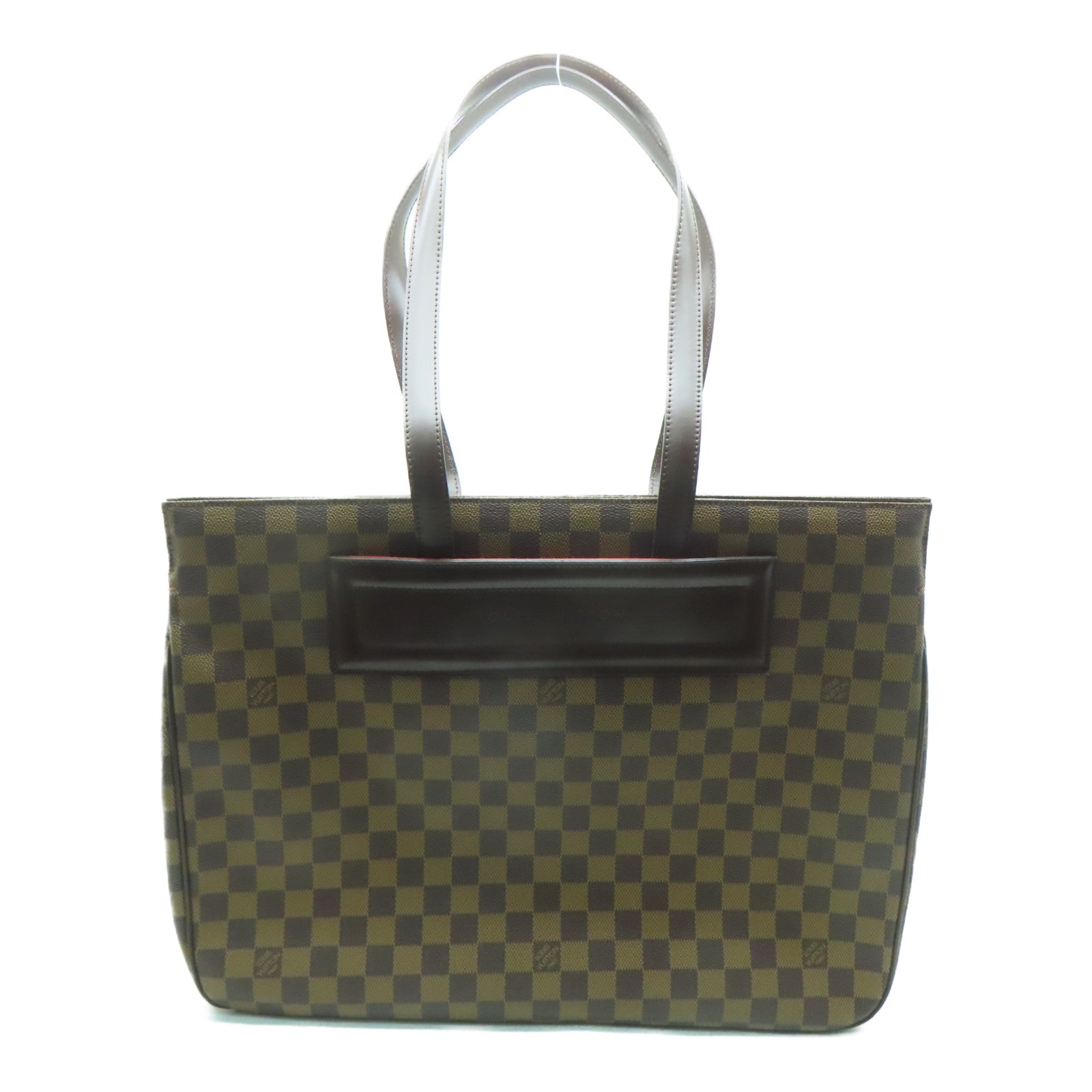 LOUIS VUITTON Damier Parioli PM金扣肩背/手挽袋啡色