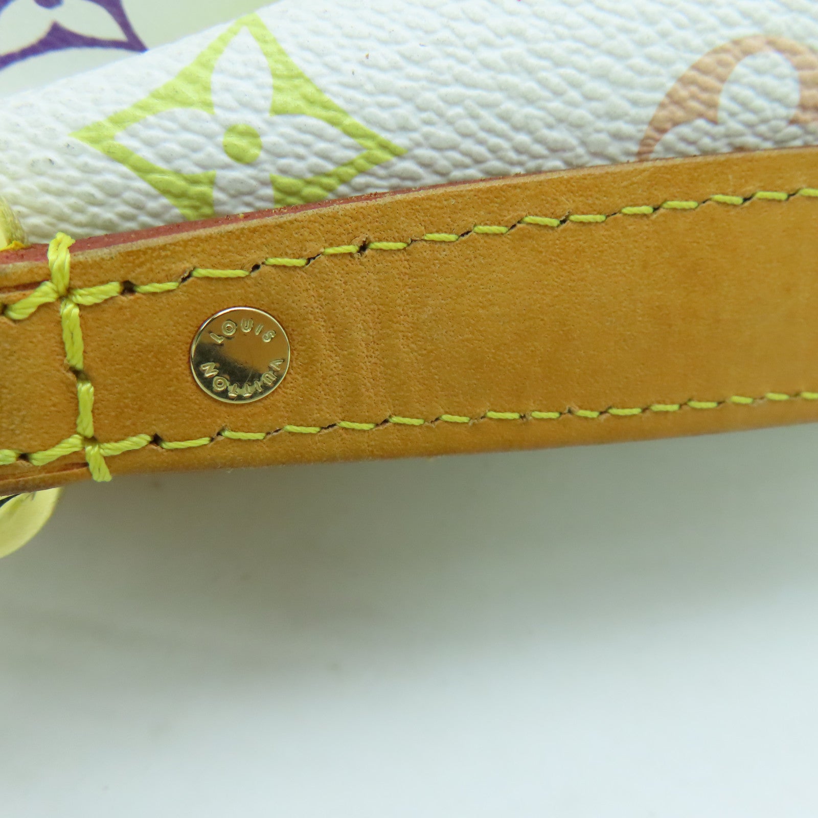 LOUIS VUITTON Monogram Multicolore Judy PM 2 way Shoulder  Bag金扣手挽肩背兩用袋白色