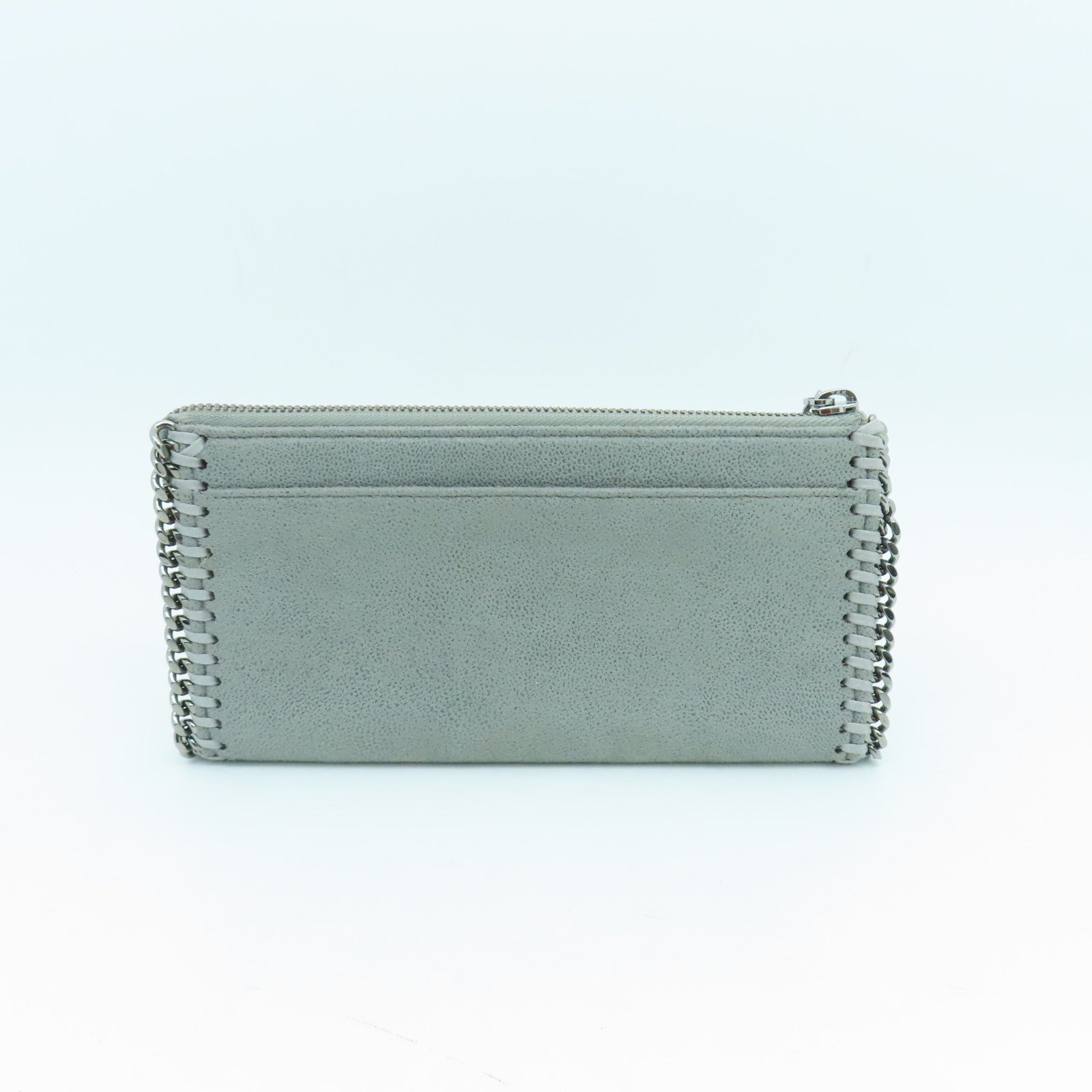SELECTION Leather Long Wallet Silver Buckle Gray