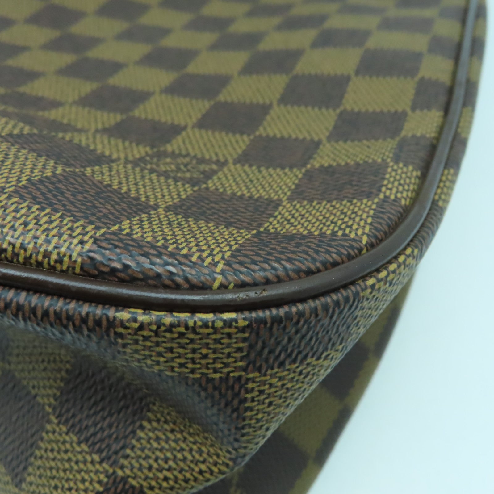 LOUIS VUITTON Damier Parioli PM金扣肩背/手挽袋啡色