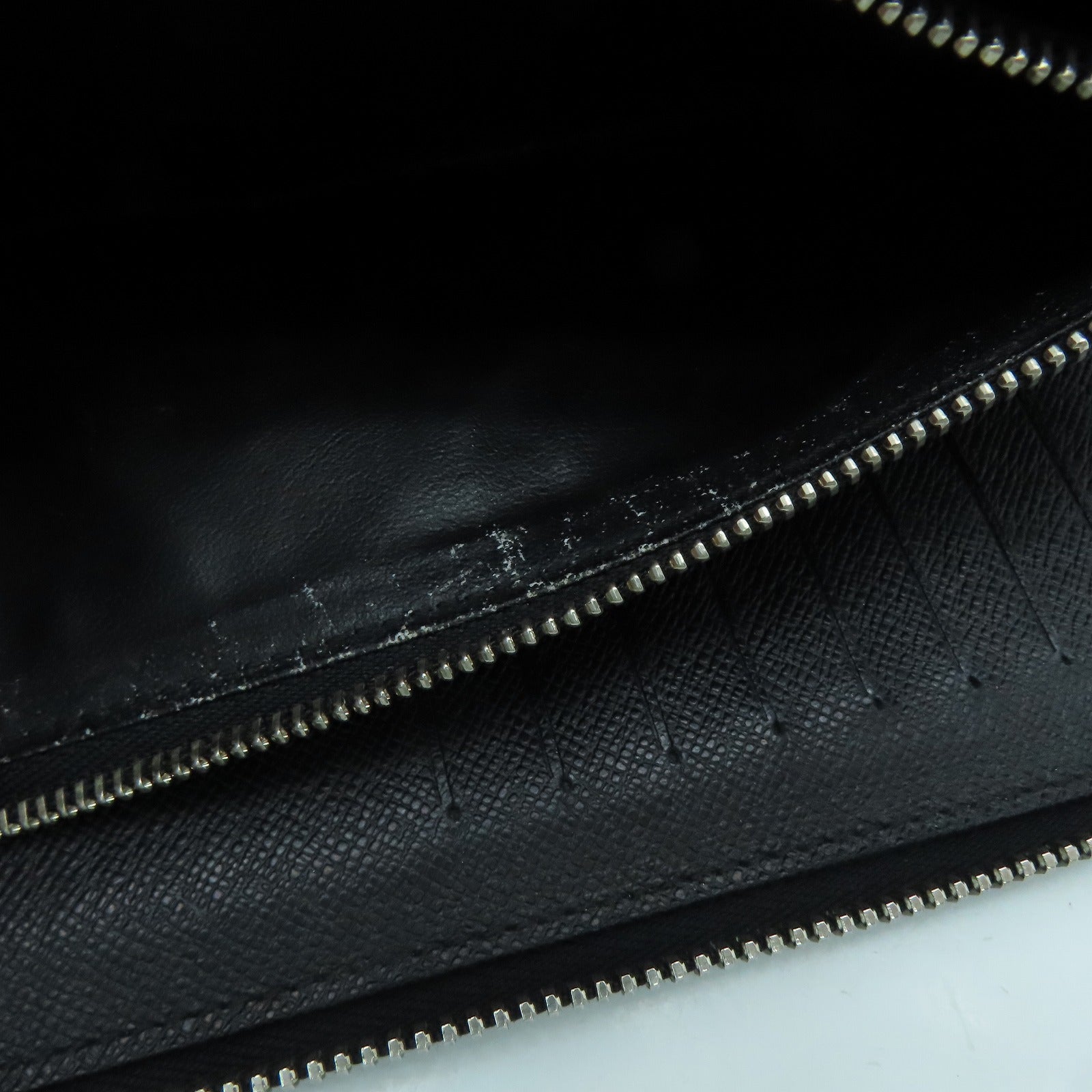 LOUIS VUITTON Damier Zipper Long Wallet銀扣長錢包黑色