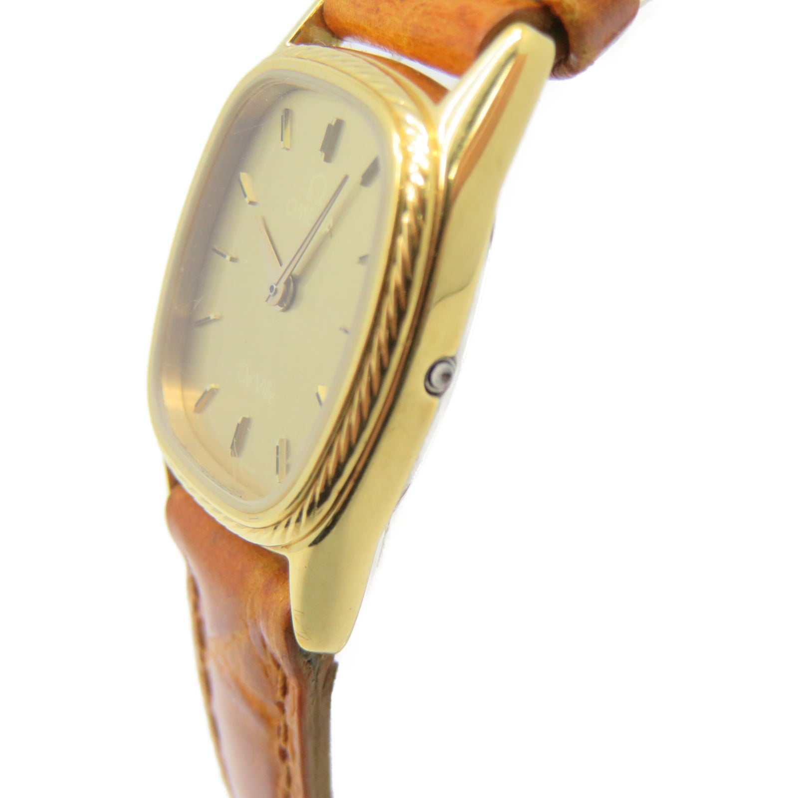 OMEGA [Sharp Discount] De Ville Vintage Stainless Steel Watch Quartz Movement Gold