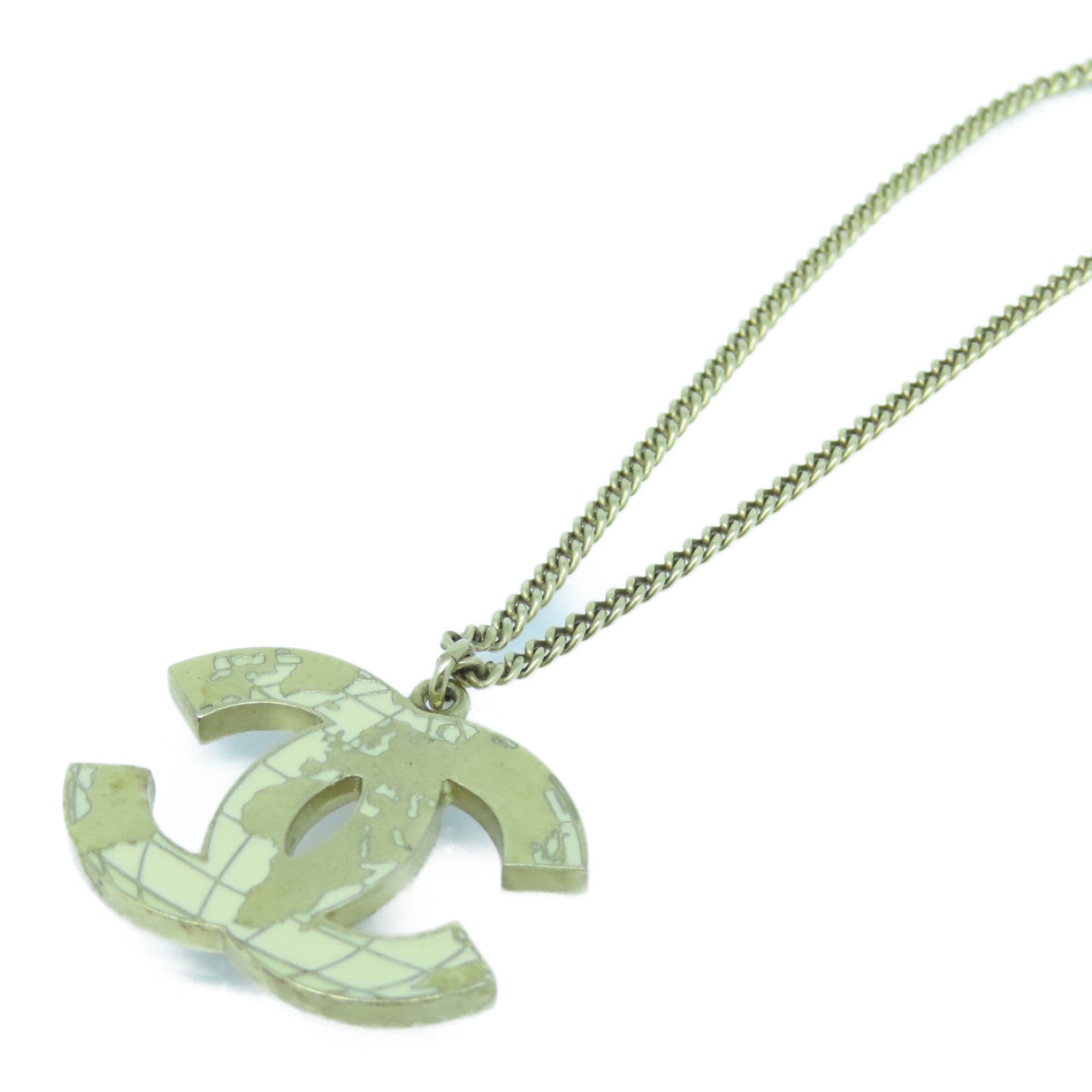 CHANEL 金属Necklace金扣项链