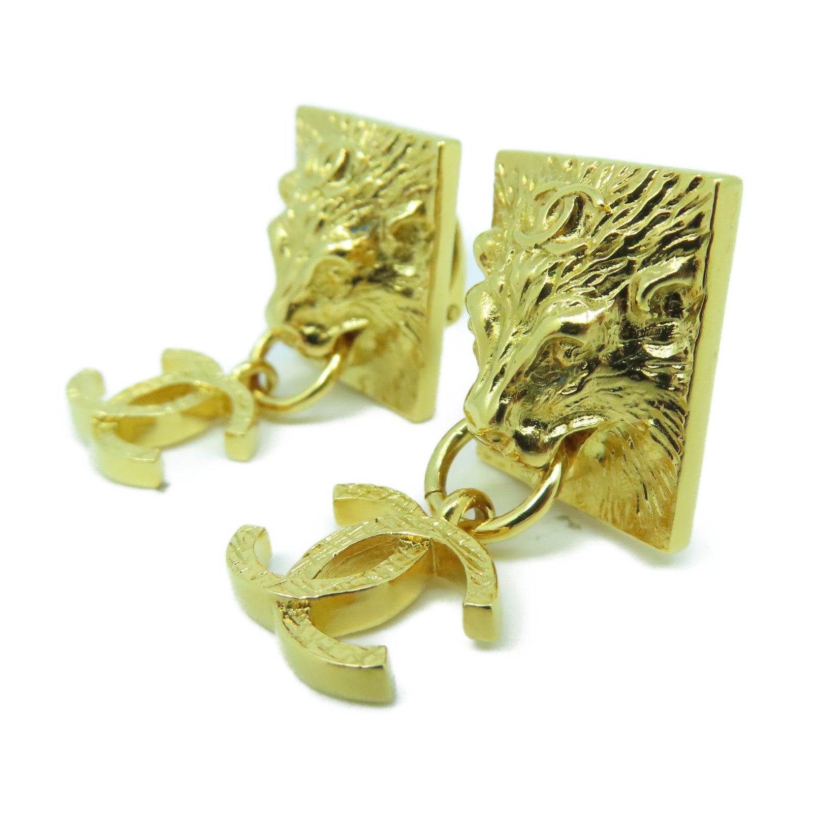 CHANEL 金屬Earrings耳環金色