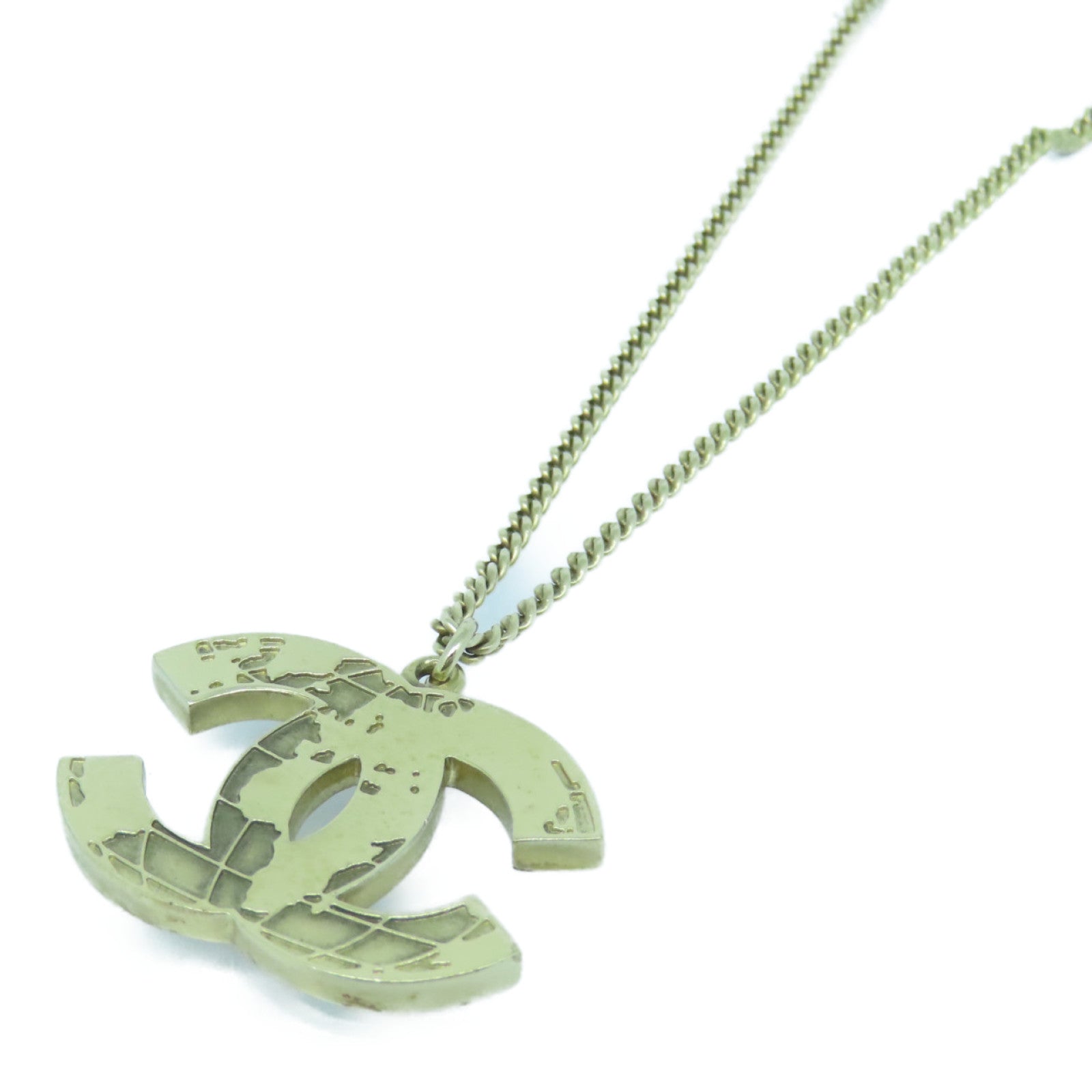 CHANEL 金属Necklace金扣项链