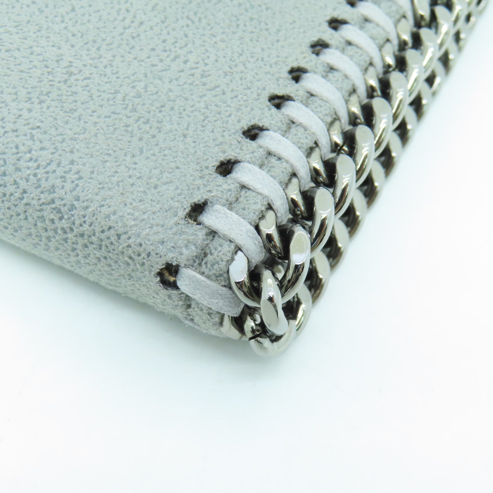 SELECTION Leather Long Wallet Silver Buckle Gray