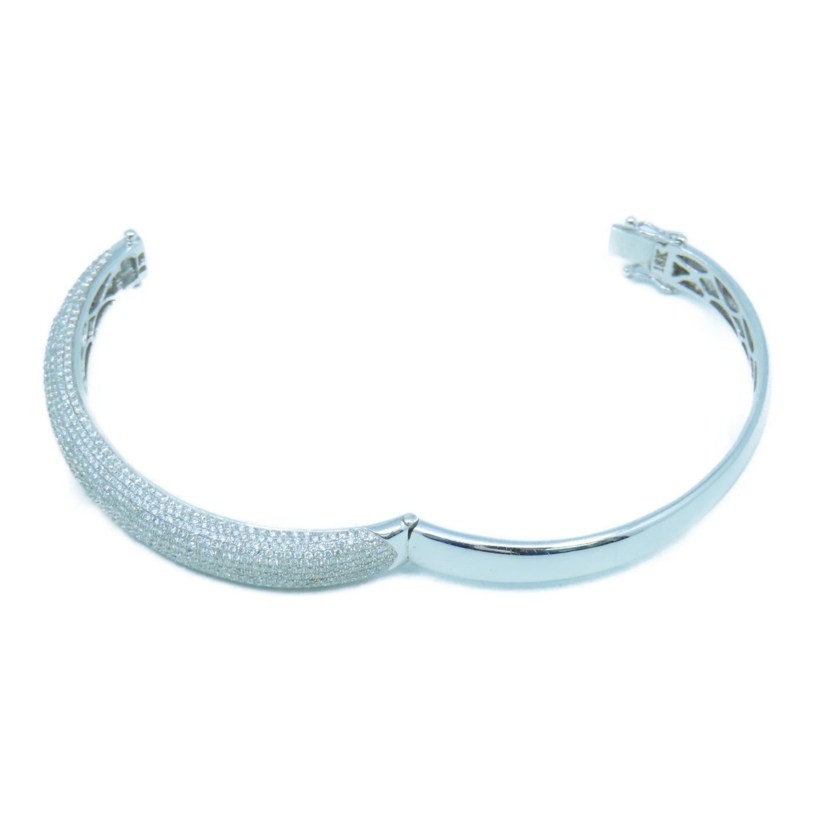JEWELRY 18K白金Diamond Bangle钻石手镯