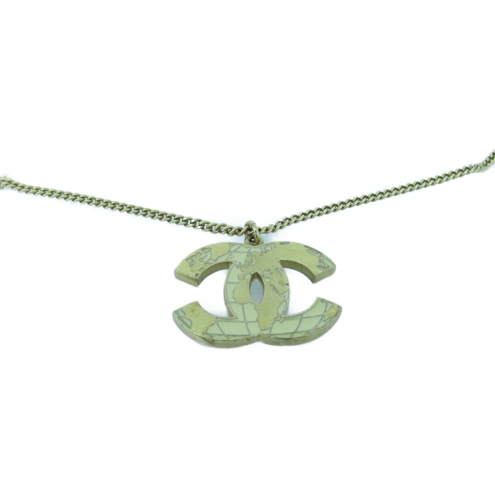 CHANEL 金属Necklace金扣项链