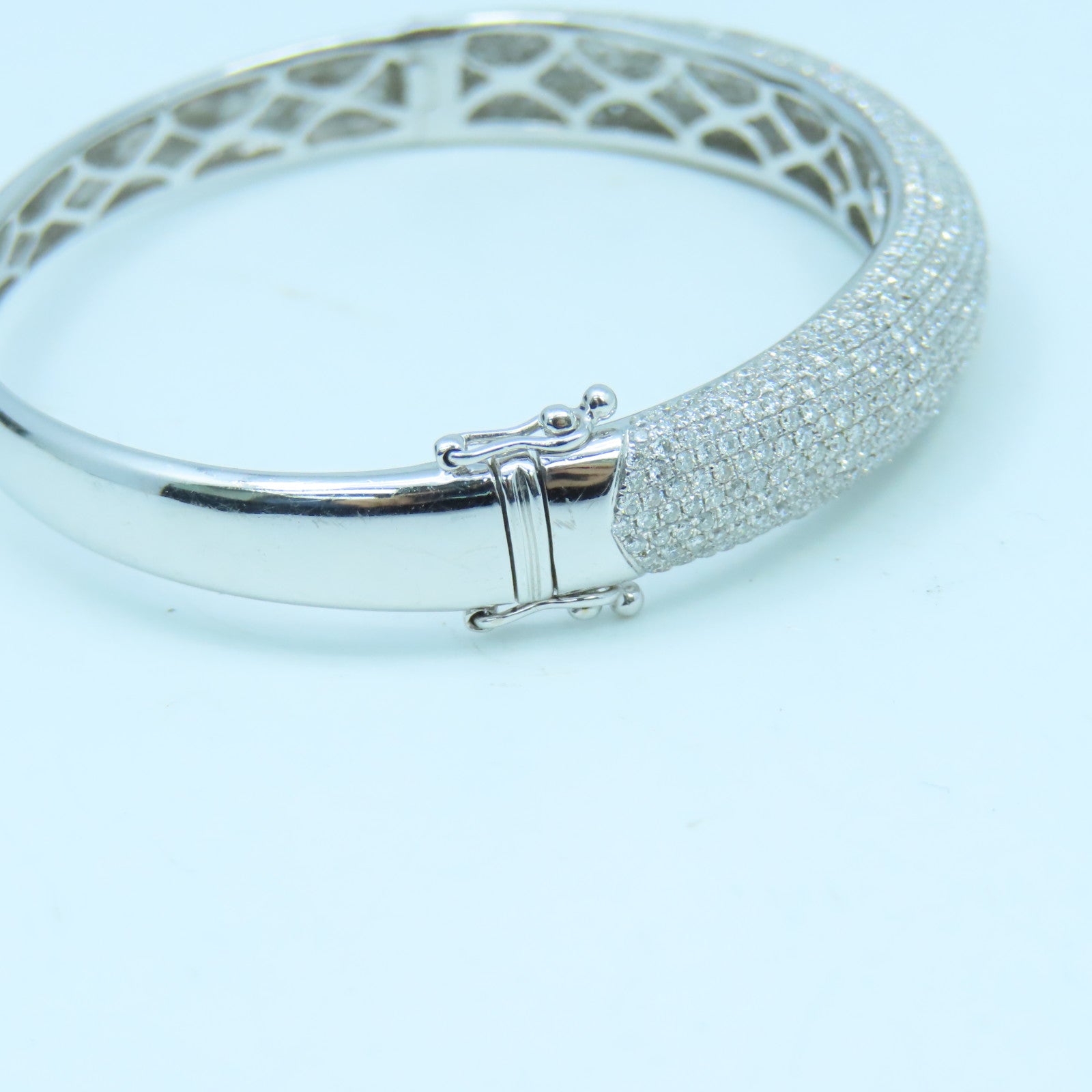 JEWELRY 18K白金Diamond Bangle钻石手镯