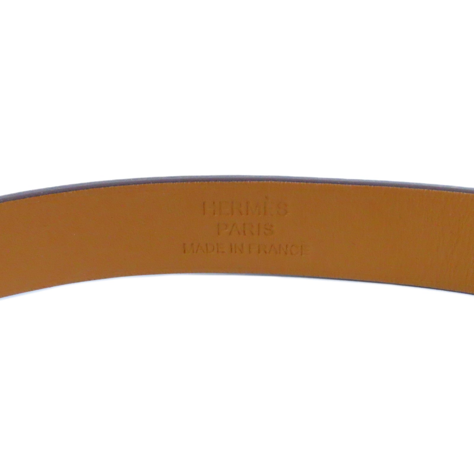 HERMES Swift皮革Choker金扣項圈紅色