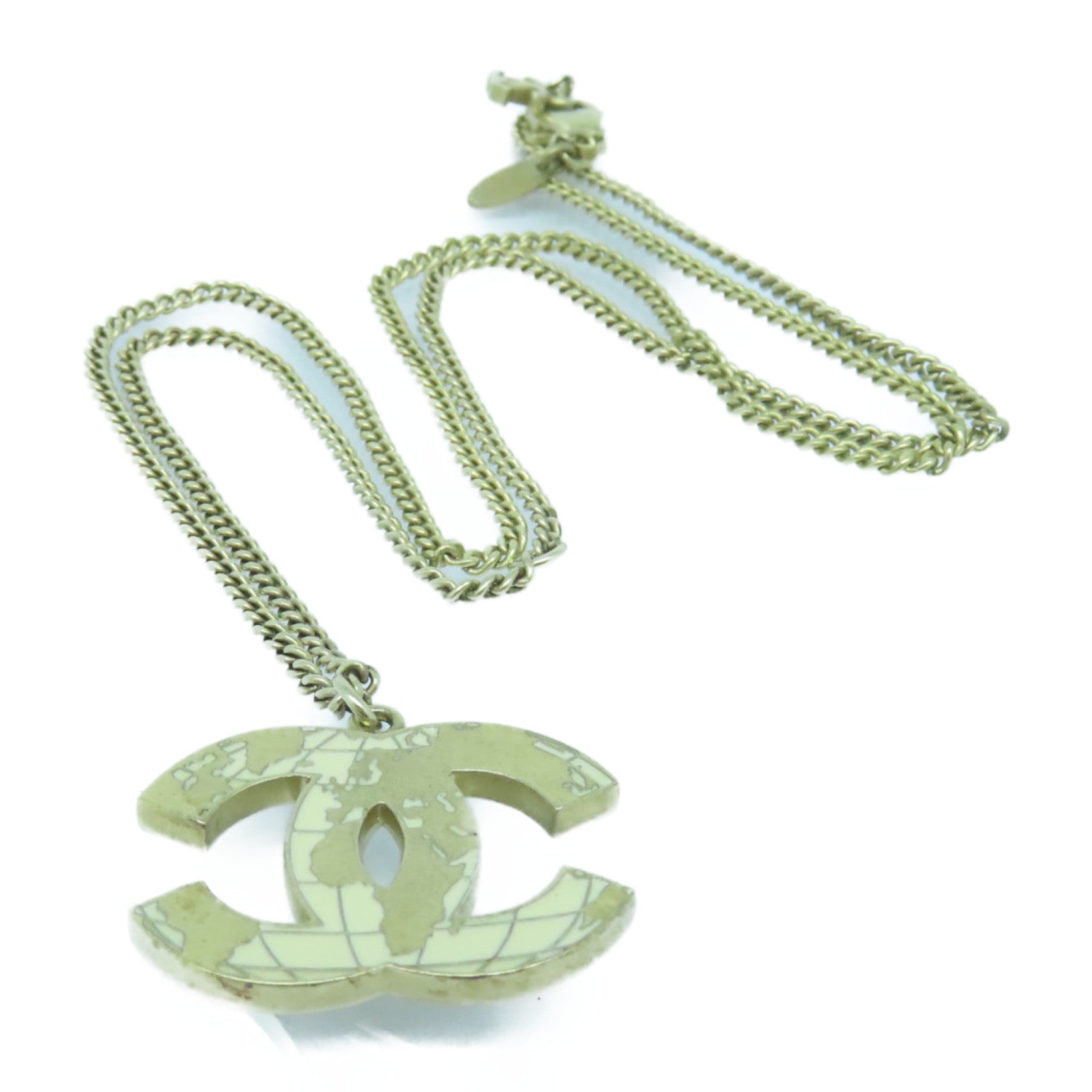 CHANEL 金属Necklace金扣项链