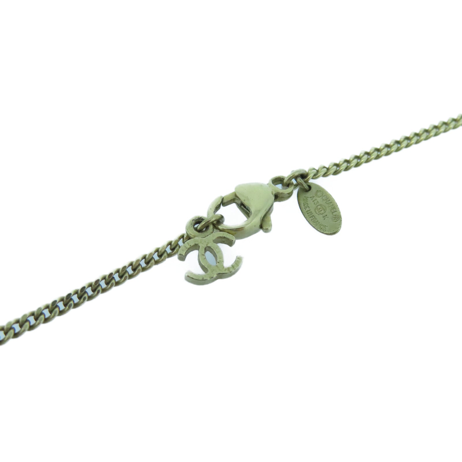 CHANEL 金属Necklace金扣项链