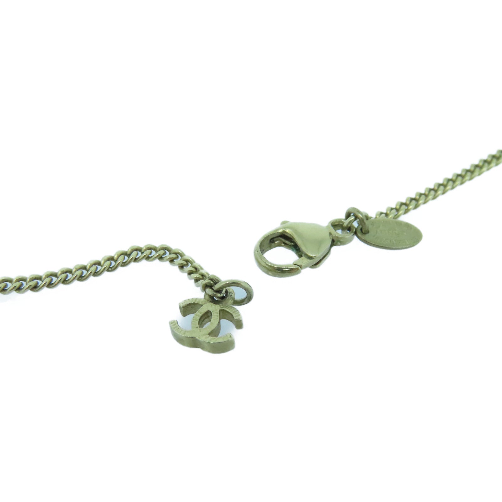 CHANEL 金属Necklace金扣项链