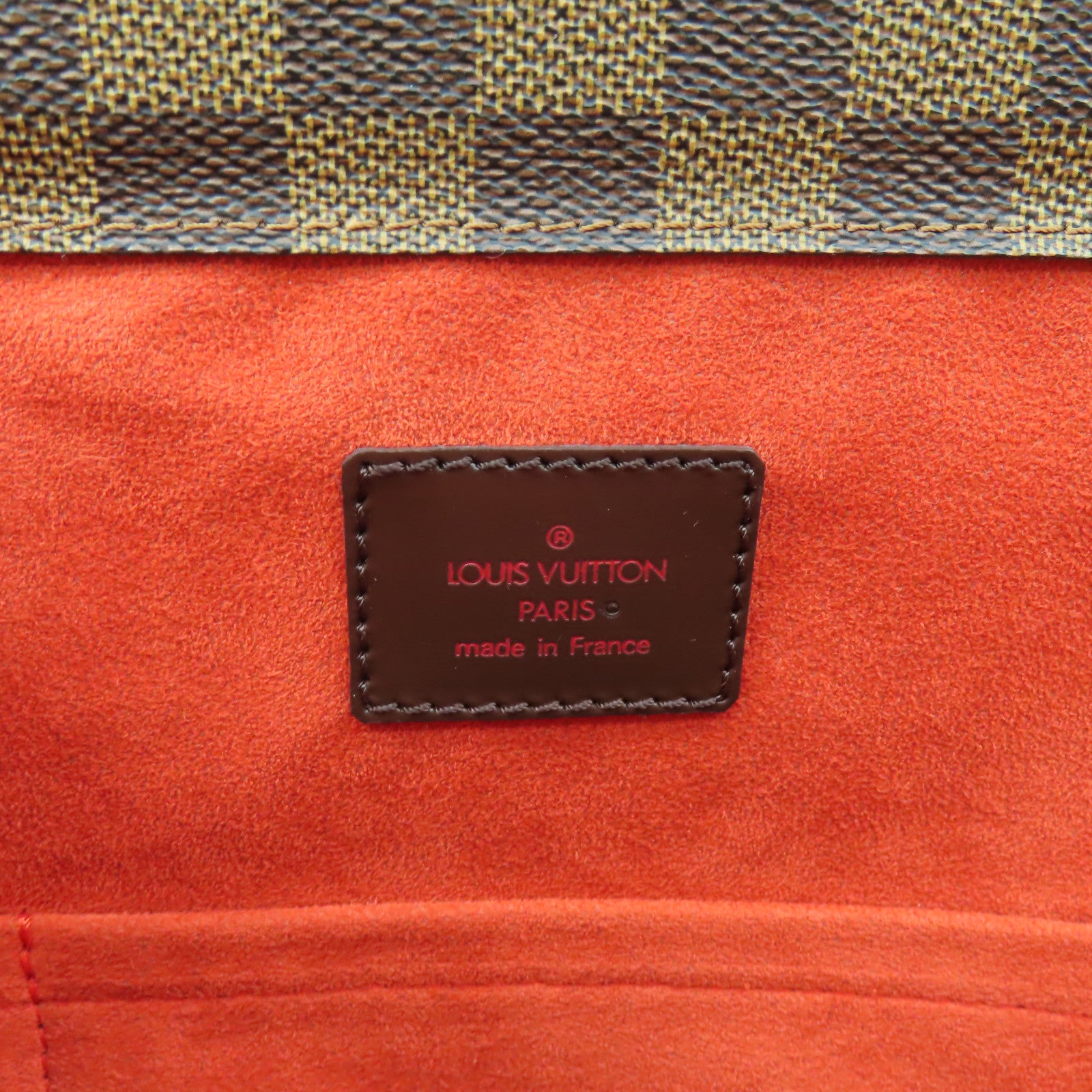 LOUIS VUITTON Damier Parioli PM金扣肩背/手挽袋啡色