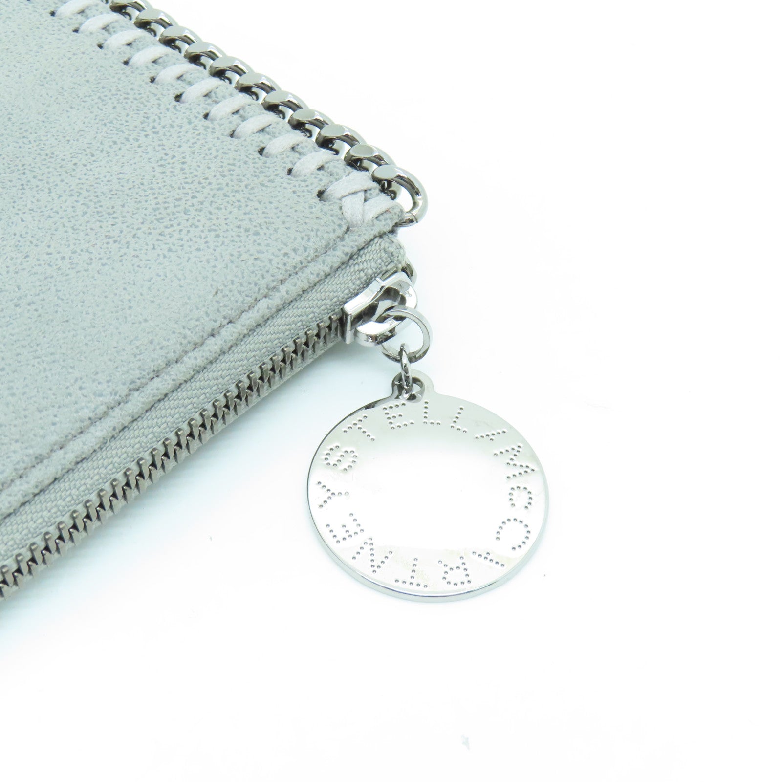 SELECTION Leather Long Wallet Silver Buckle Gray