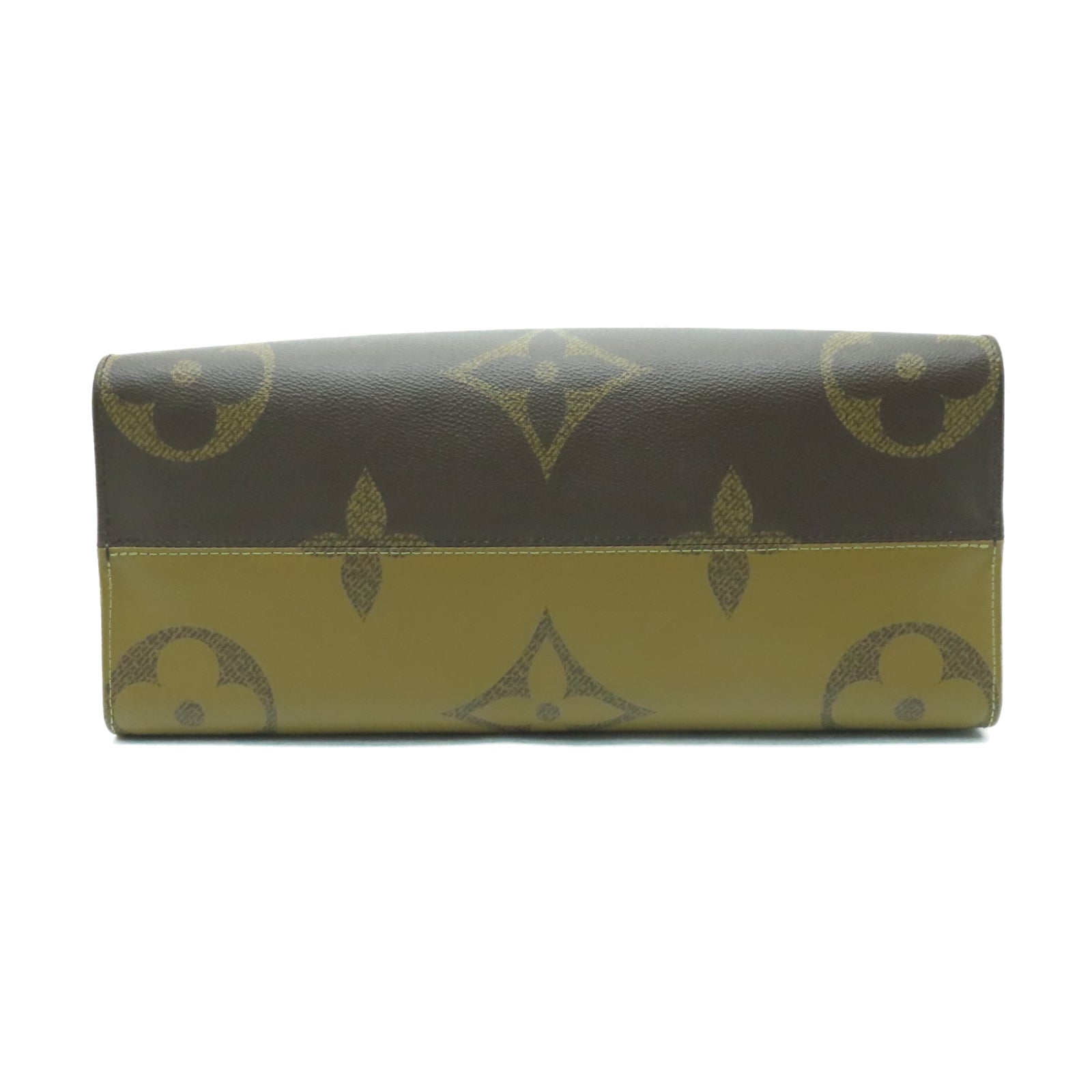 LOUIS VUITTON Monogram Giant OnTheGo MM金扣手挽肩背兩用袋啡色