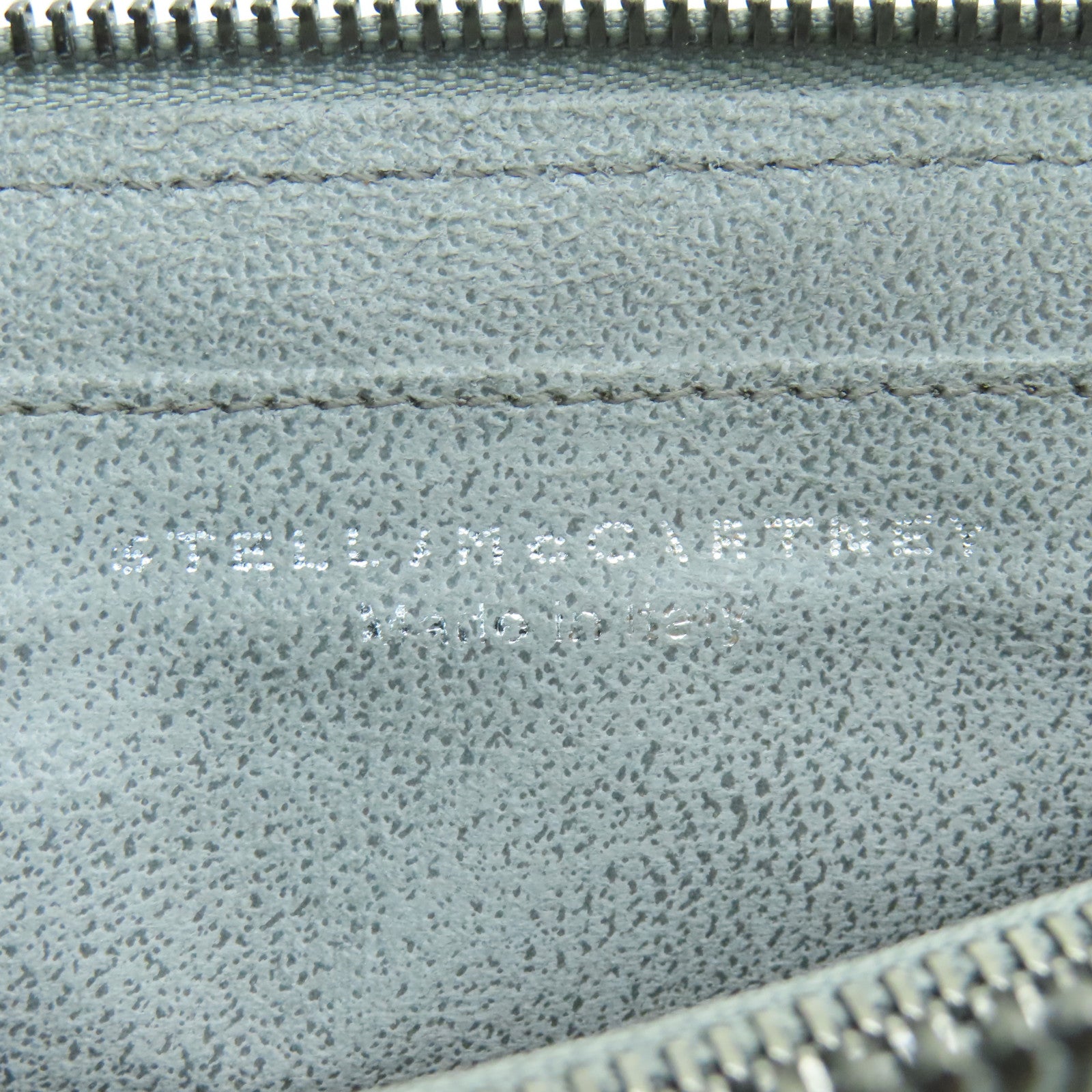 SELECTION Leather Long Wallet Silver Buckle Gray