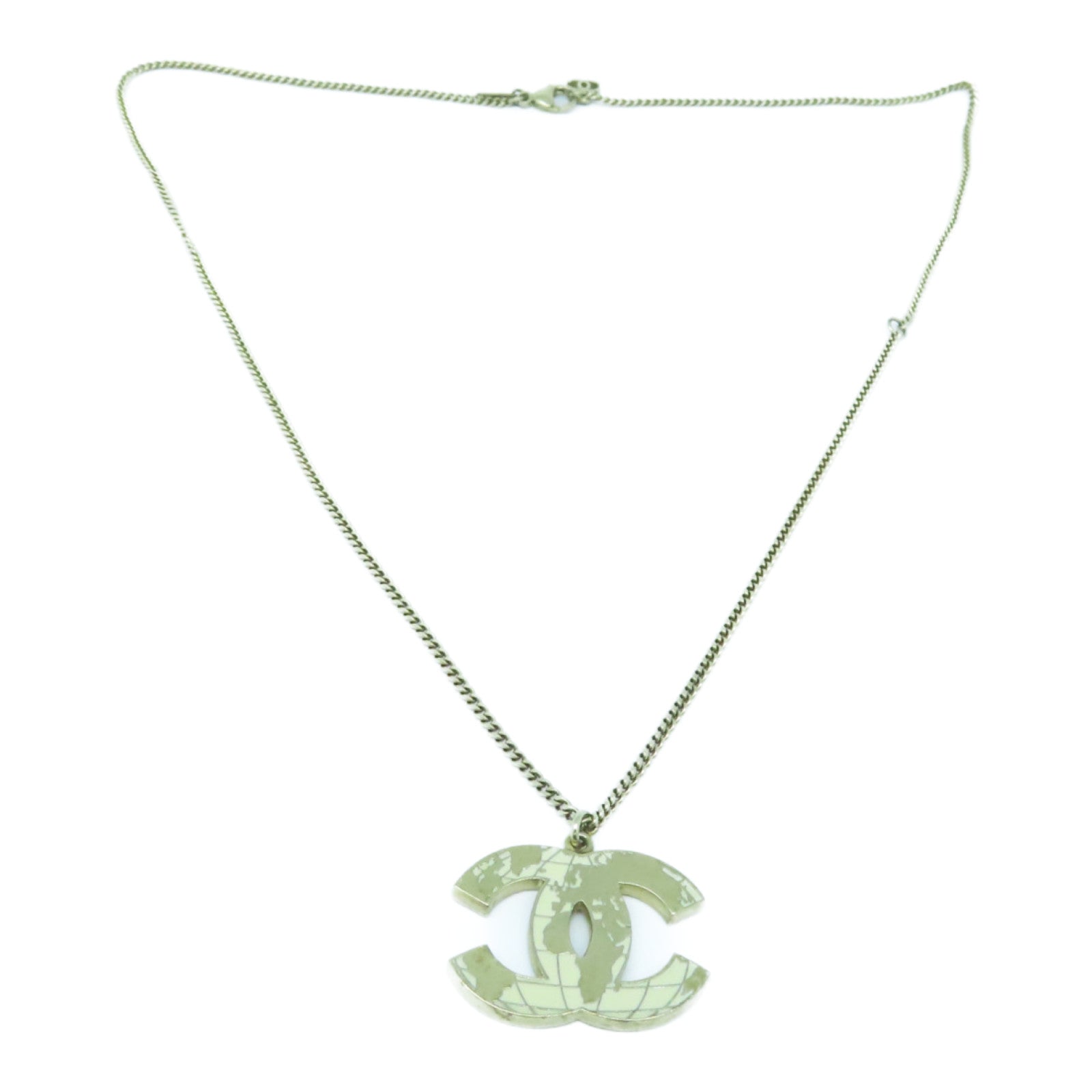 CHANEL 金属Necklace金扣项链