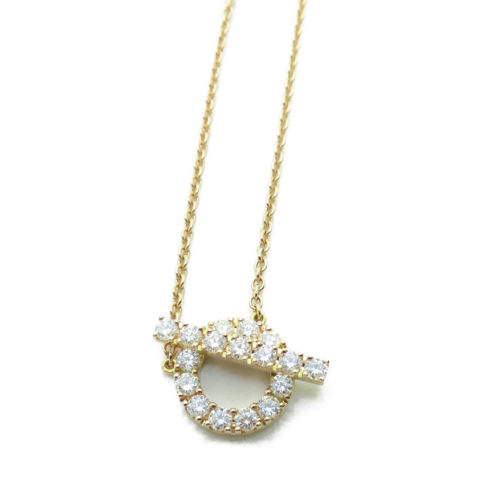 HERMES 18K玫瑰金Finesse Pendant項鍊