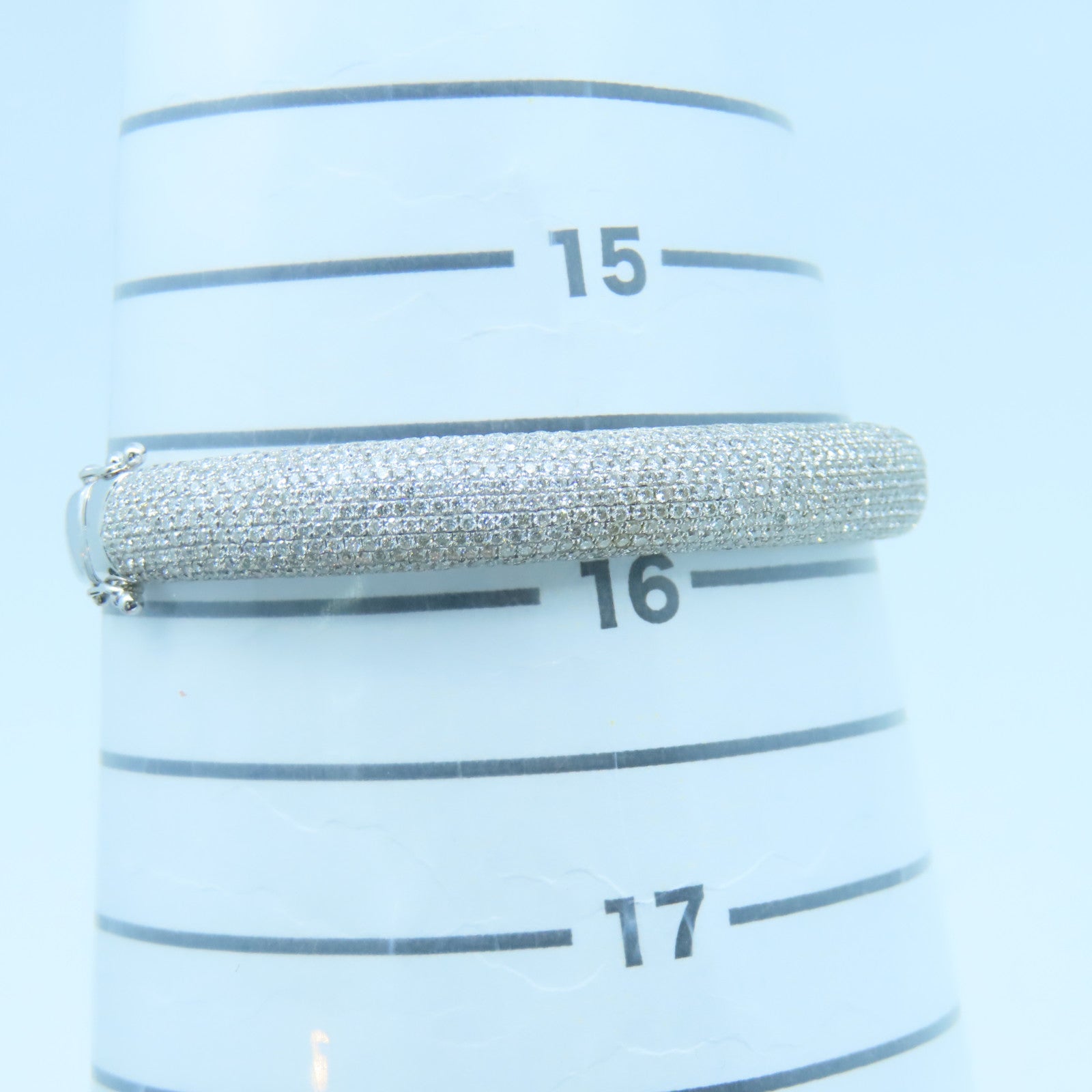 JEWELRY 18K白金Diamond Bangle钻石手镯