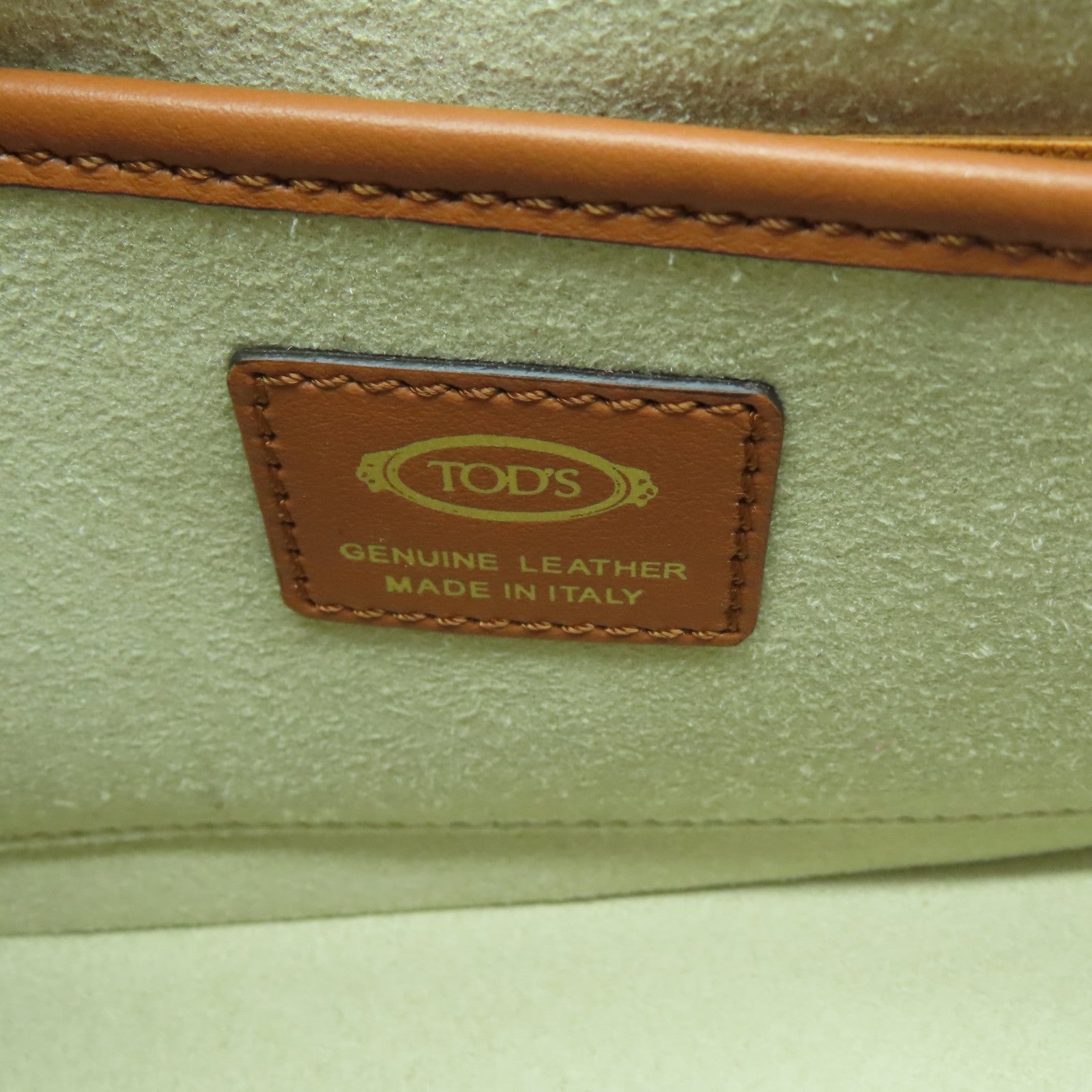 TOD’S 牛皮皮革Shoulder Bag金扣手挽肩背兩用袋棕色