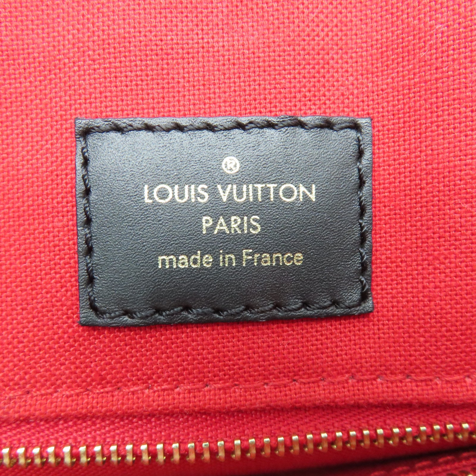 LOUIS VUITTON Monogram Giant OnTheGo MM金扣手挽肩背兩用袋啡色