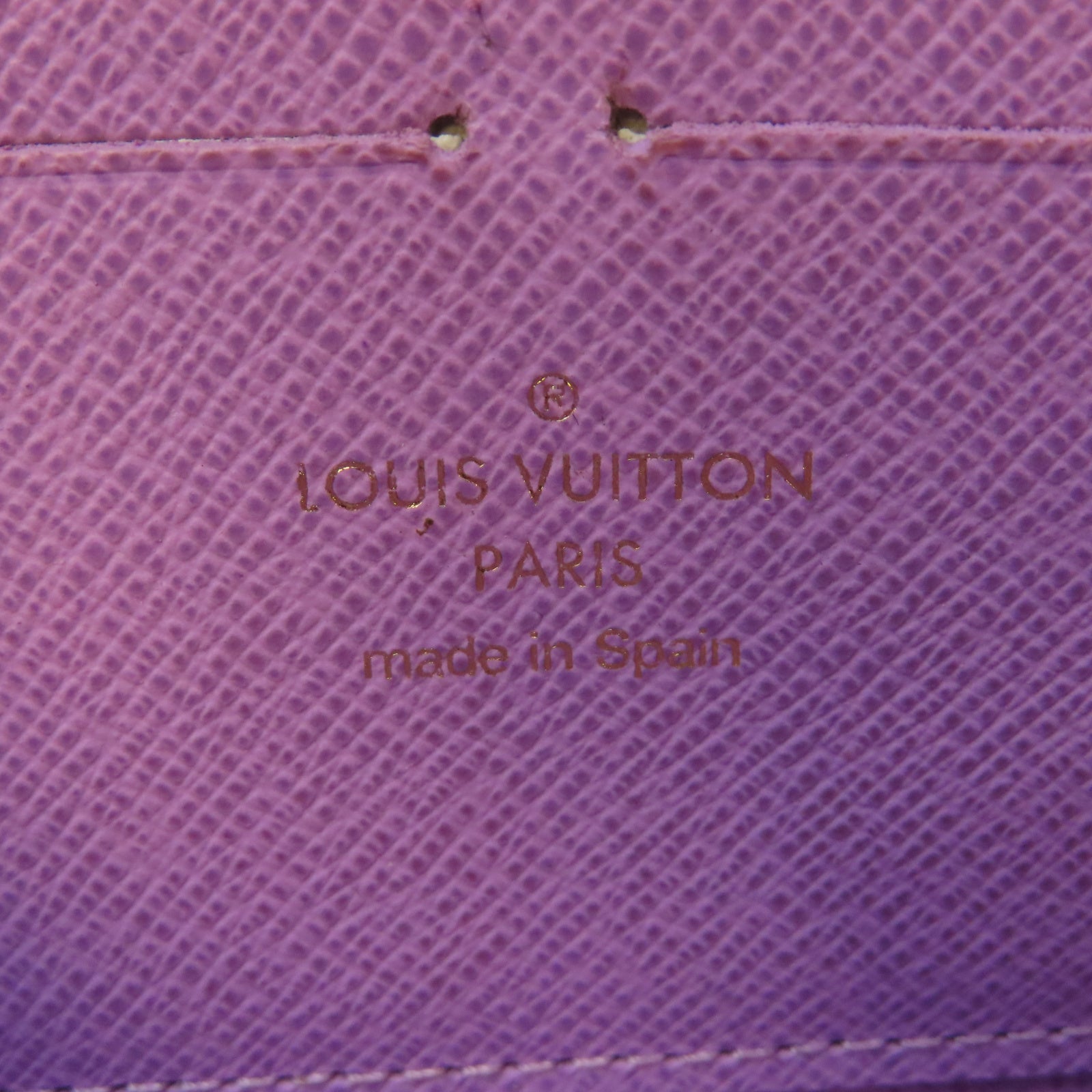 LOUIS VUITTON Damier Long Zipper Illustre Wallet 金扣長錢包啡色