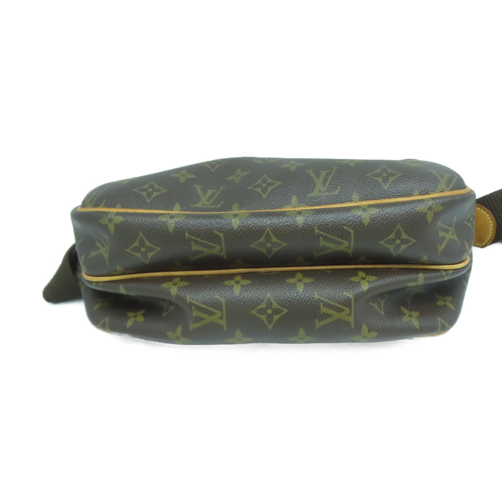 LOUIS VUITTON Monogram Reporter PM金扣肩背袋啡色