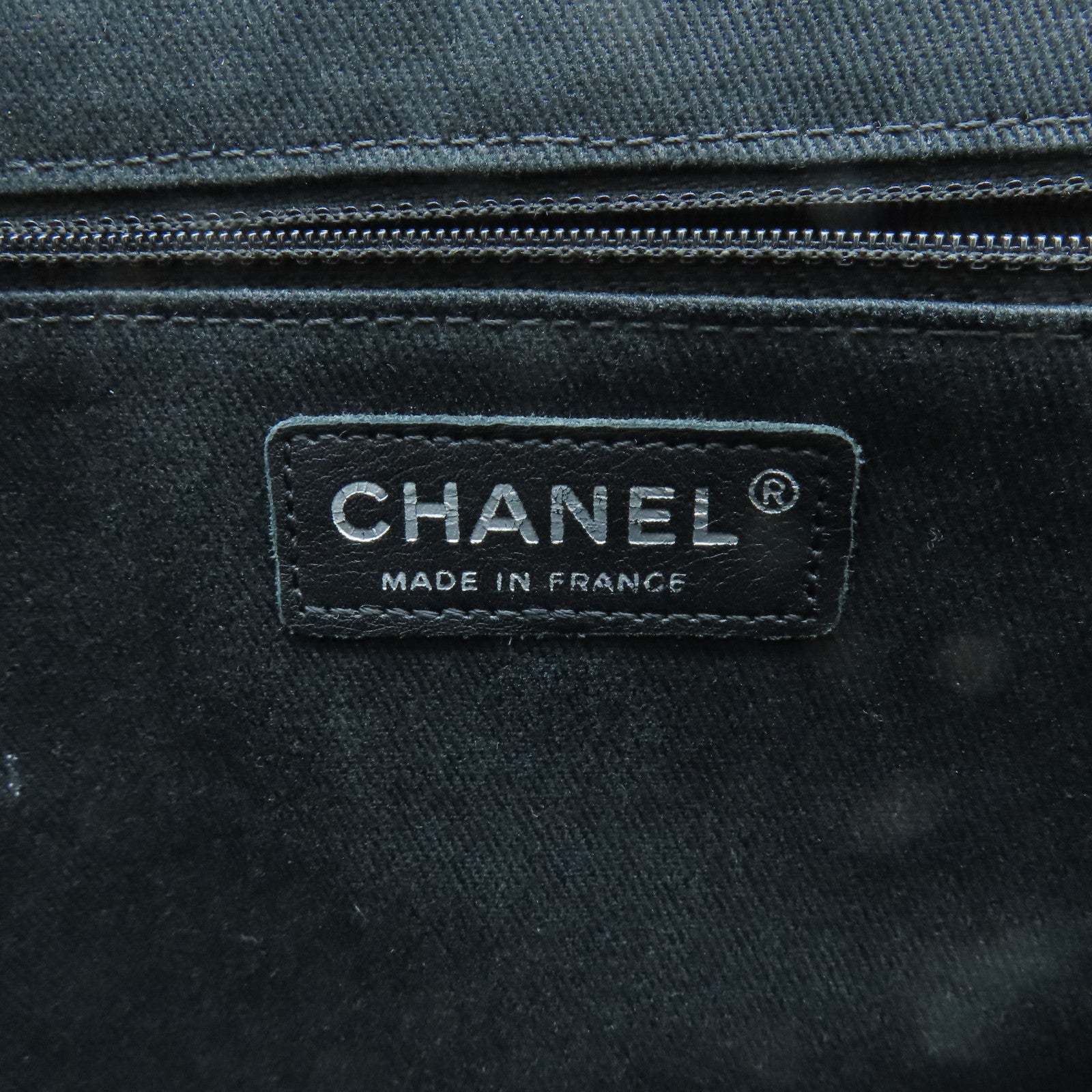 CHANEL 菱格牛皮皮革Shoulder Bag銀扣肩背袋黑色