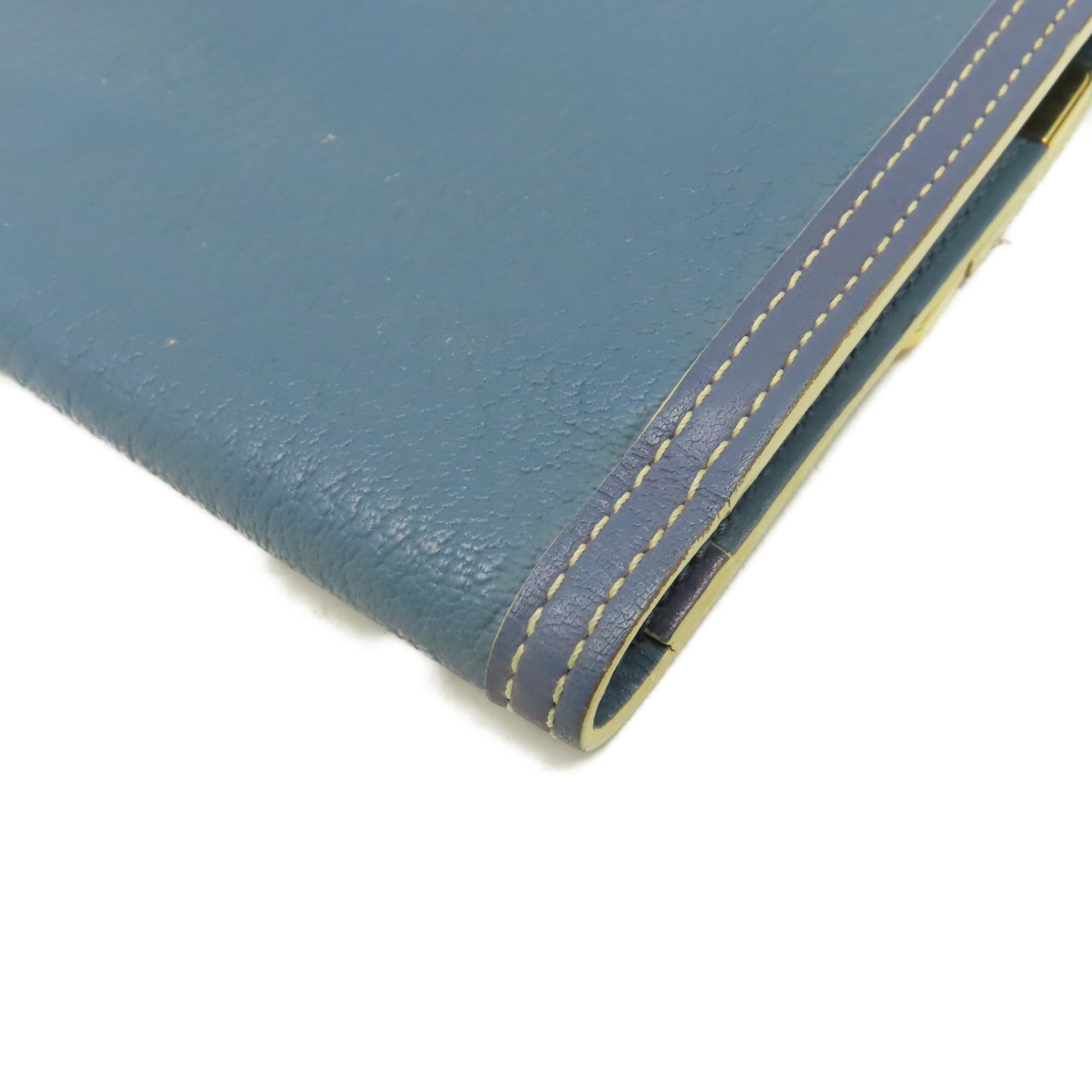 LOUIS VUITTON 山羊皮革Long Wallet長錢包藍色