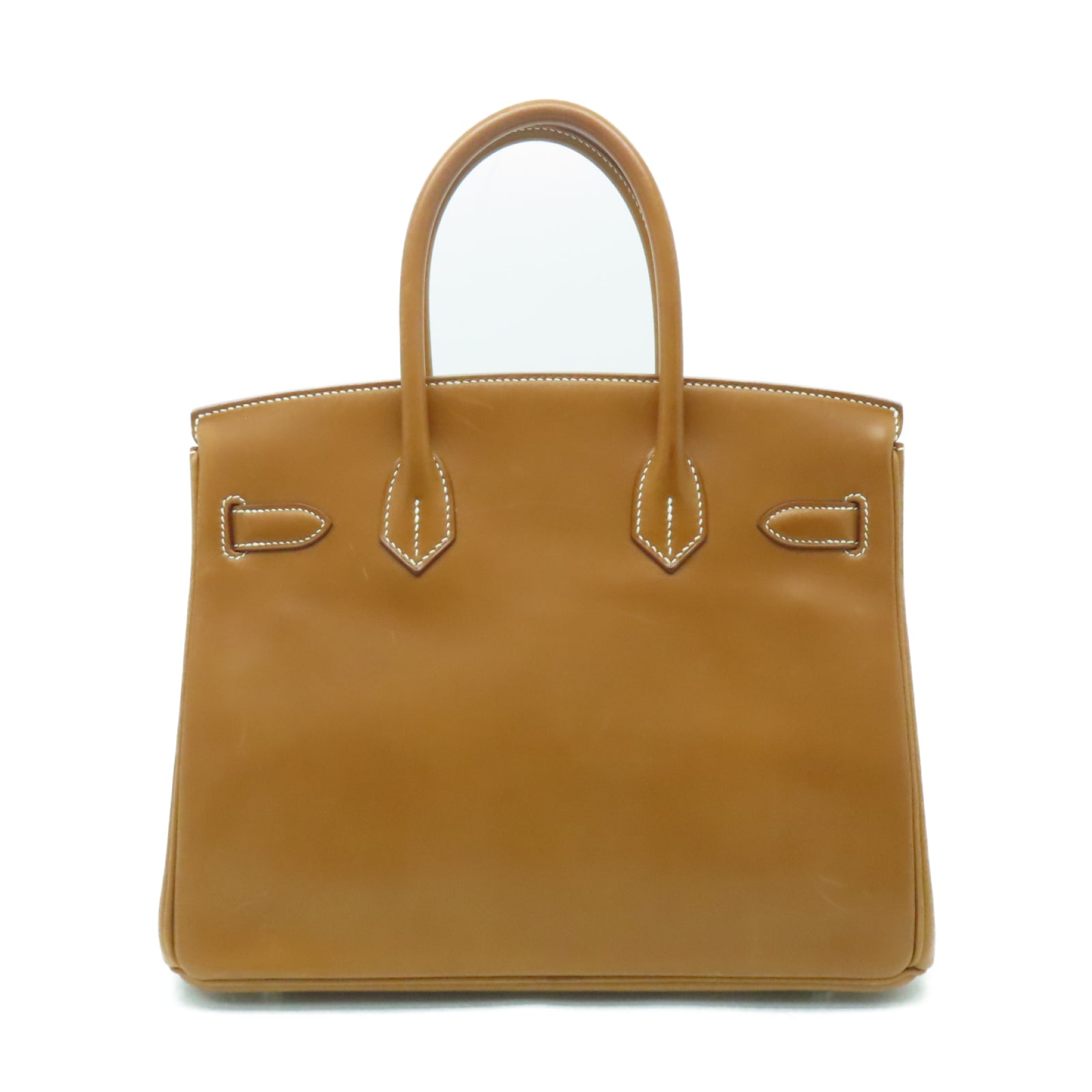 HERMES Barenia皮革Birkin 30銀扣手挽袋Gold經典駝色