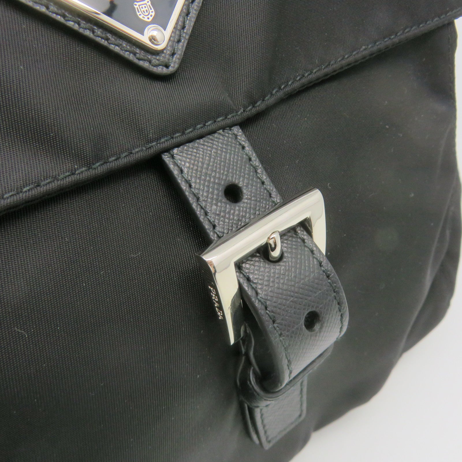 PRADA Nylon Shoulder Bag Black