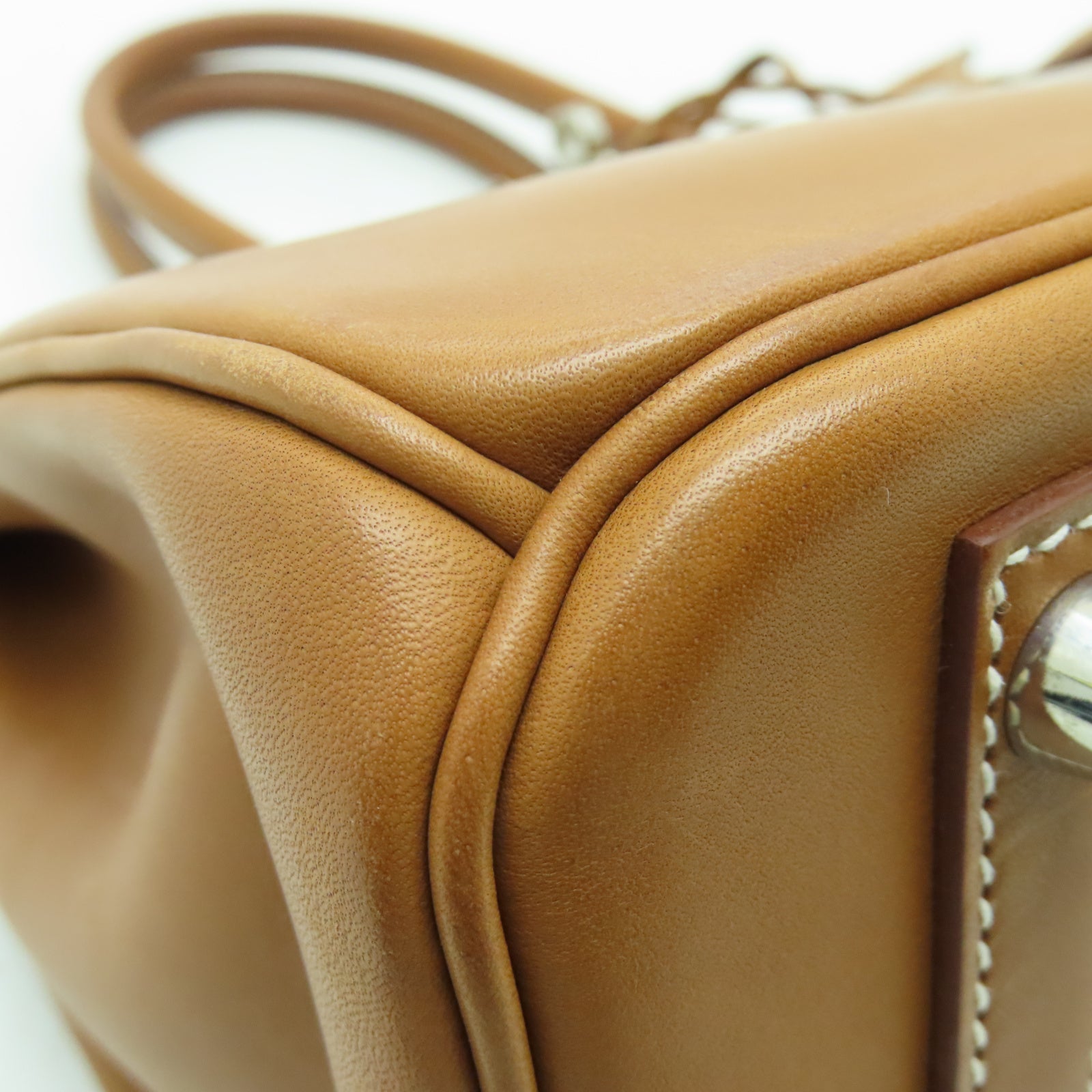 HERMES Barenia皮革Birkin 30銀扣手挽袋Gold經典駝色
