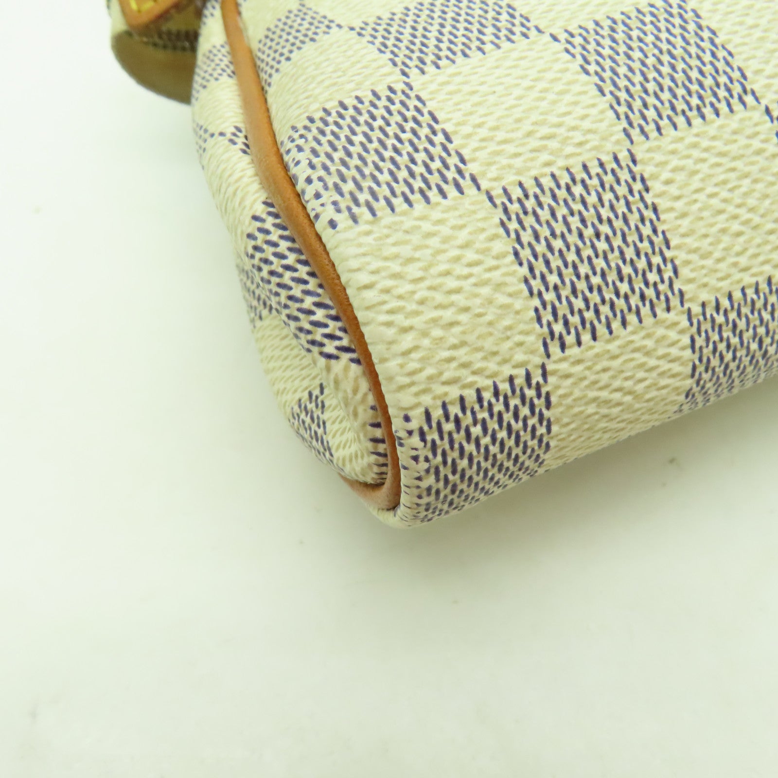LOUIS VUITTON Damier Azur Eva金扣手挽肩背兩用袋白色