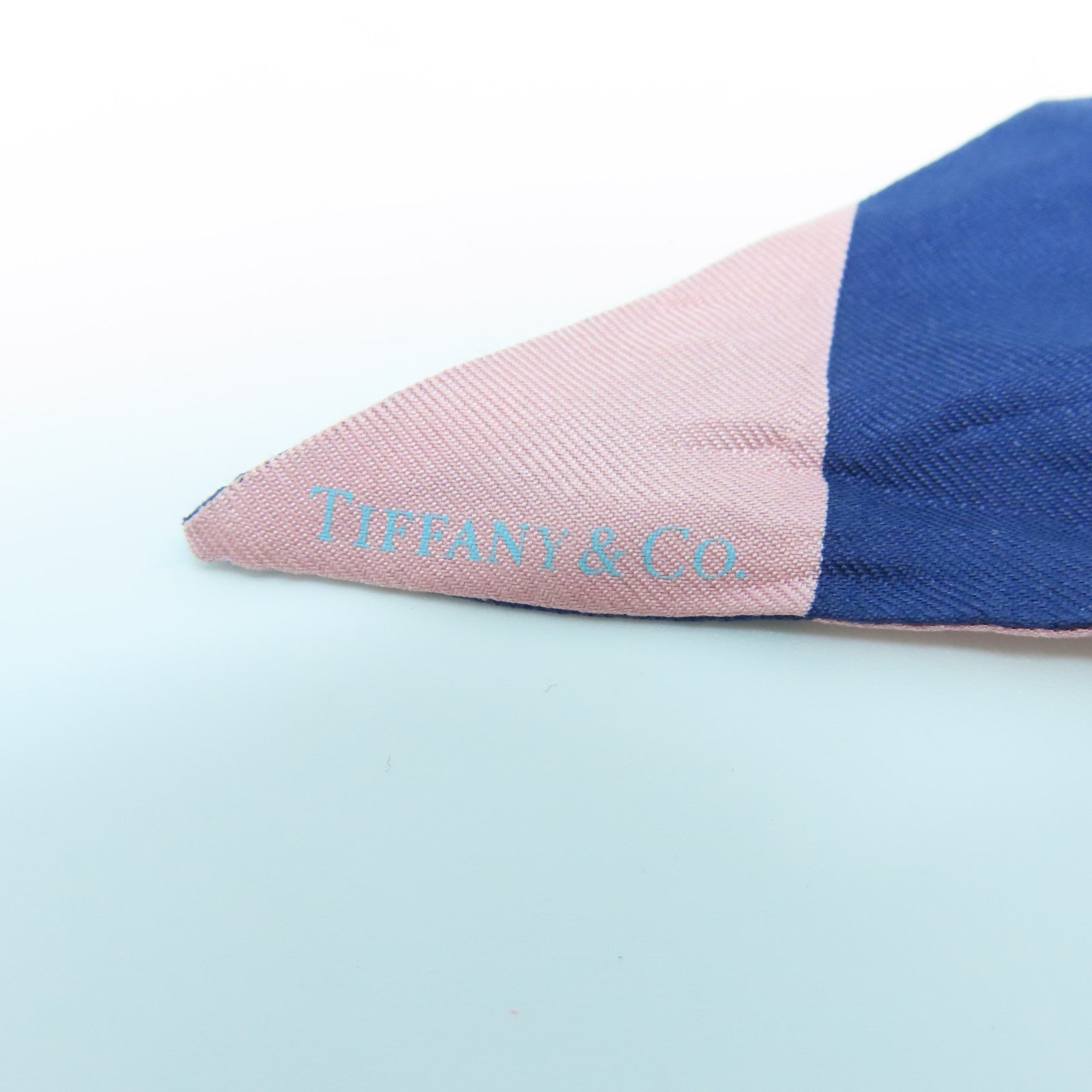 TIFFANY&amp;CO Silk Scarf Pink/Blue
