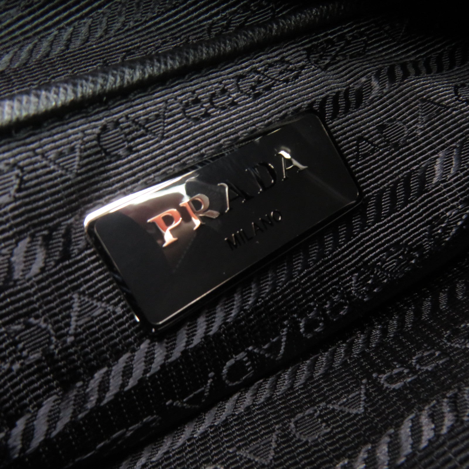 PRADA Nylon Shoulder Bag Black