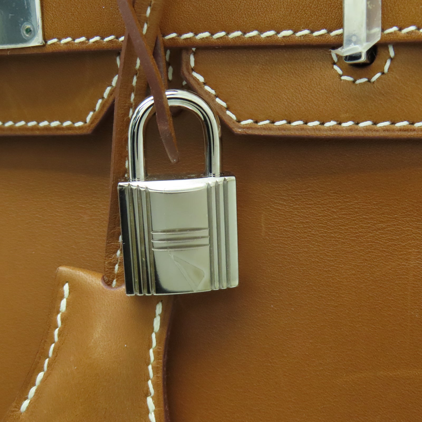 HERMES Barenia皮革Birkin 30銀扣手挽袋Gold經典駝色