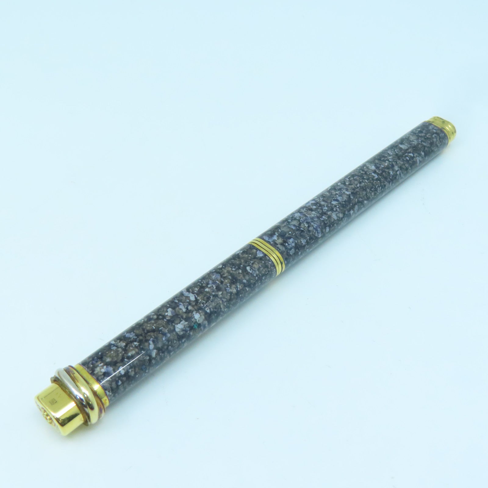 CARTIER 金屬Pen藍色墨水原子筆黑色/金色